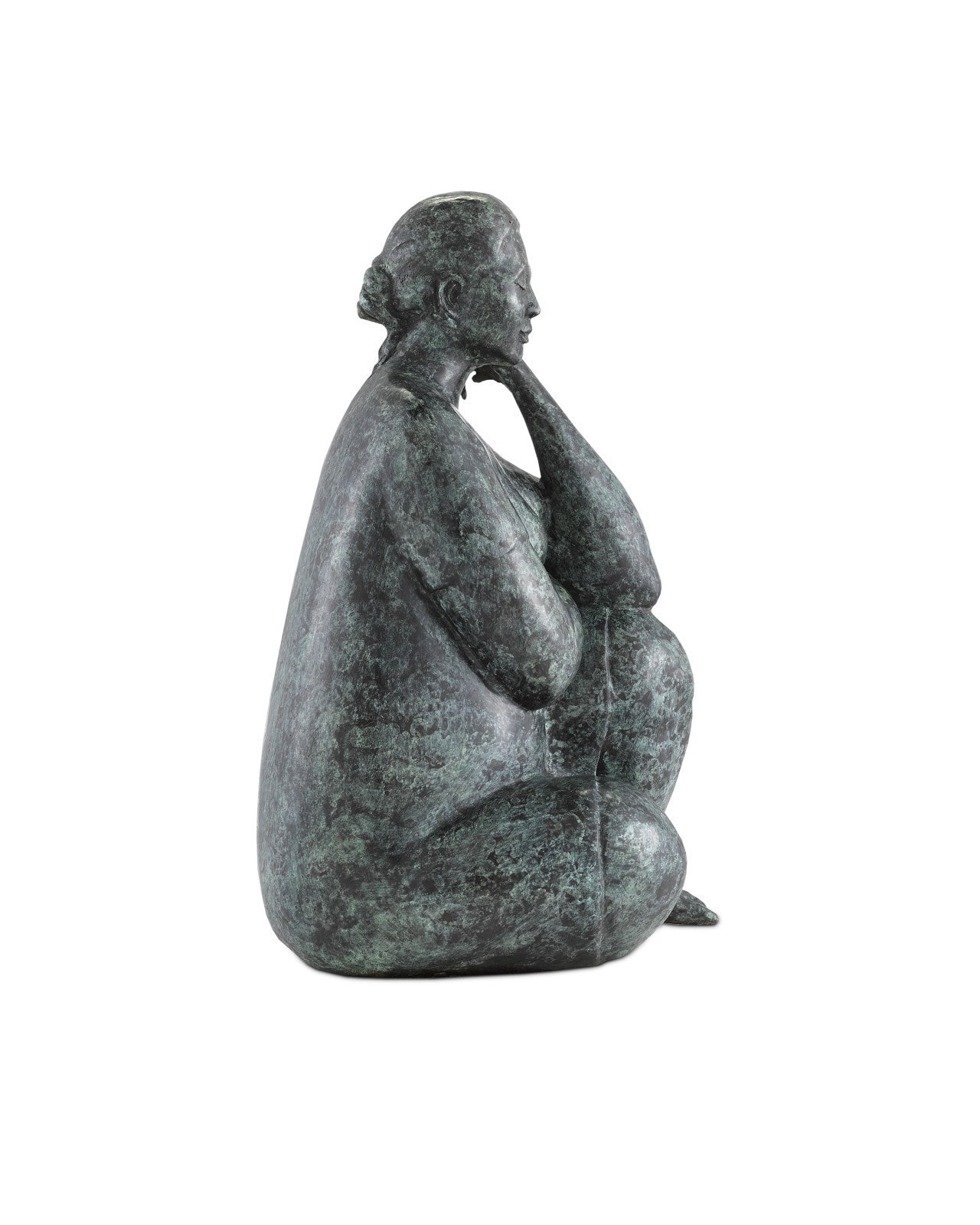 Lady Meditating Bronze