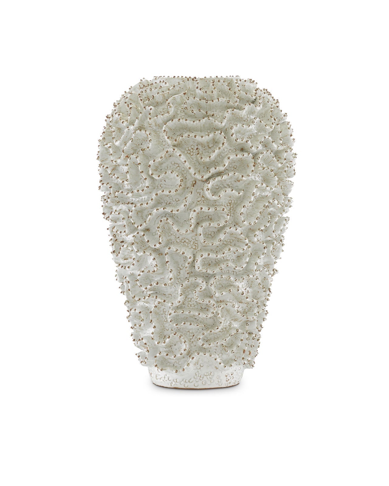 Swirl Large White Vase