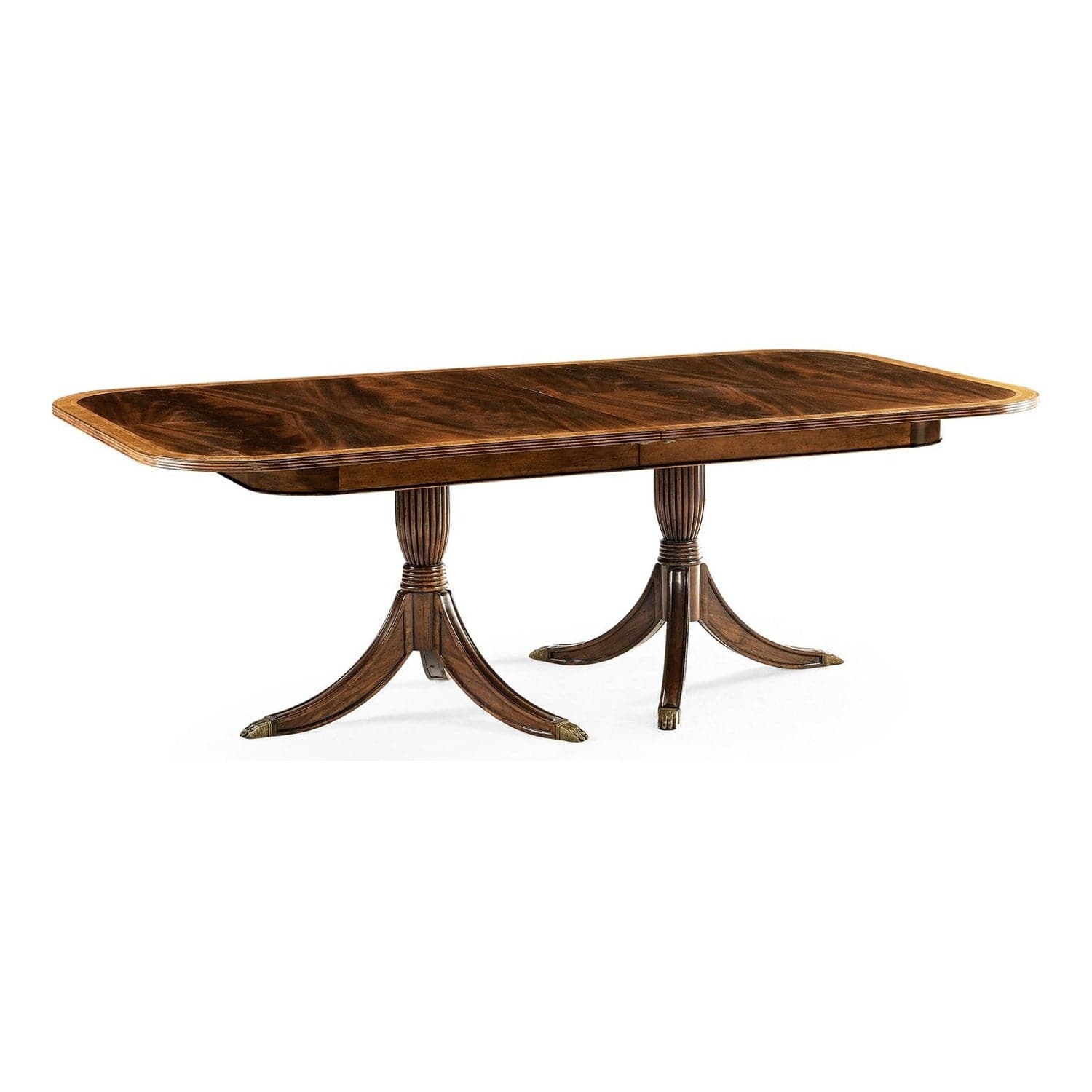 88" Regency Extending Dining Table-Jonathan Charles-JCHARLES-492865-88L-MAH-Dining TablesMahogany-6-France and Son