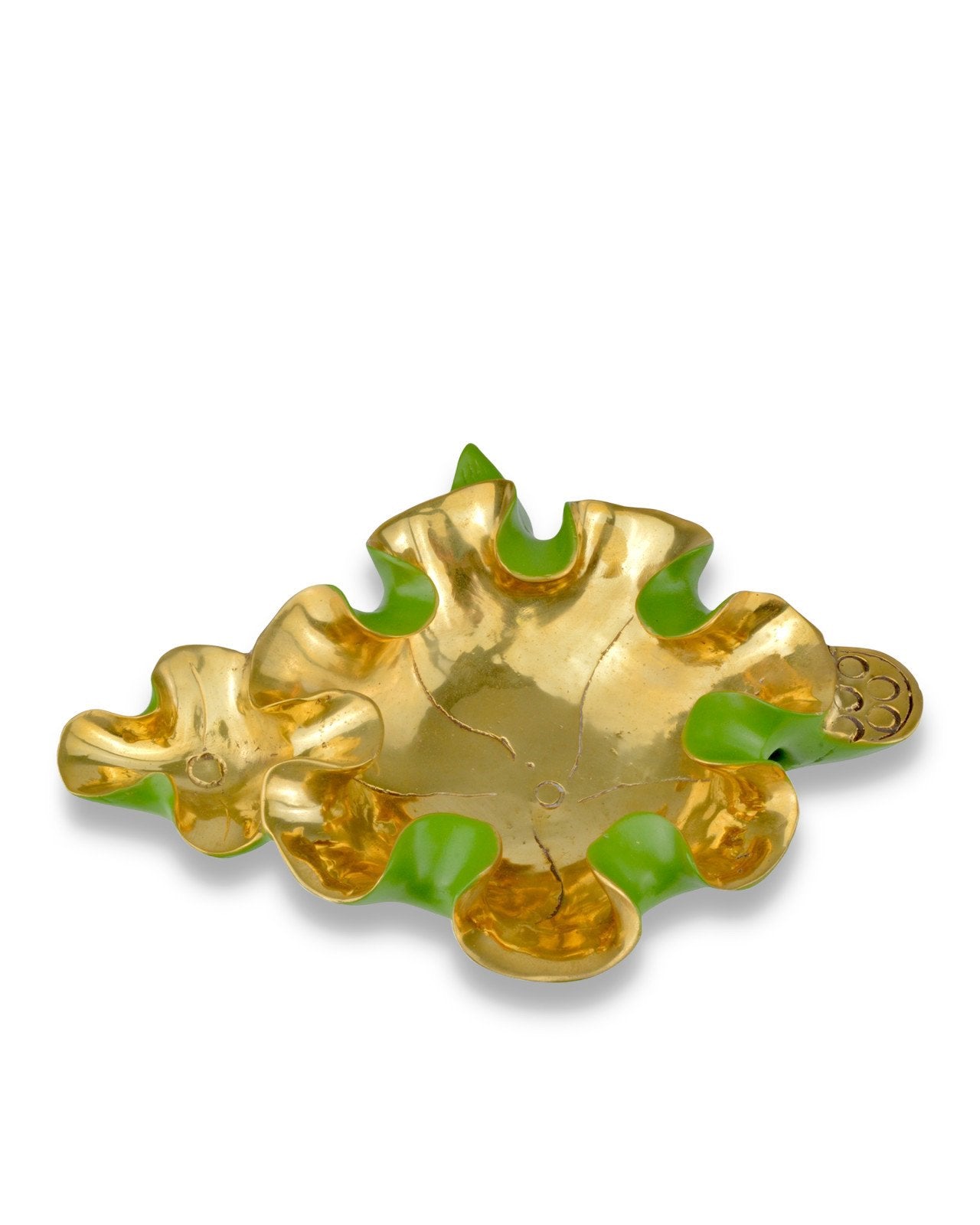 Wrapped Lotus Leaf Green Bowl