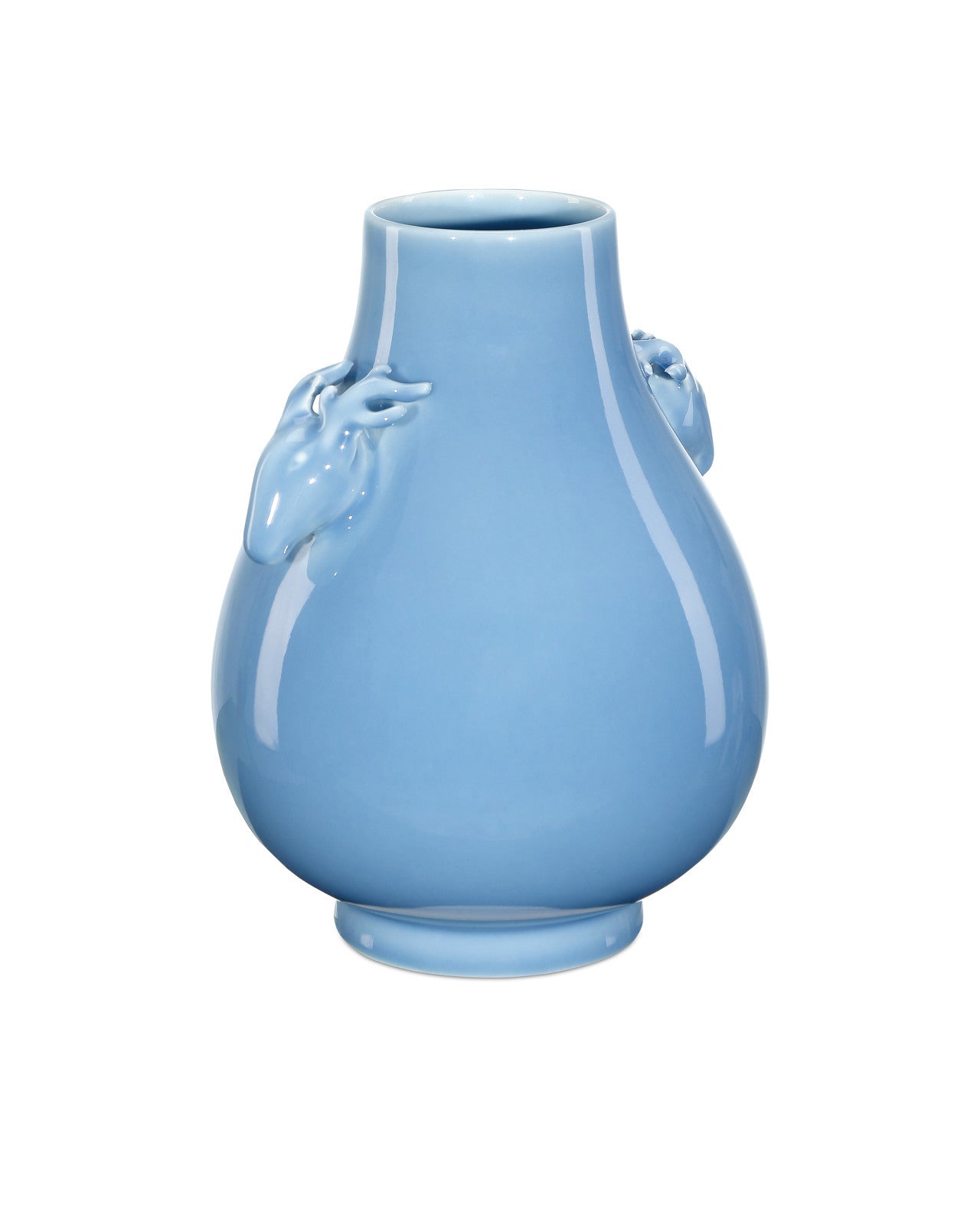 Sky Blue Deer Handles Vase