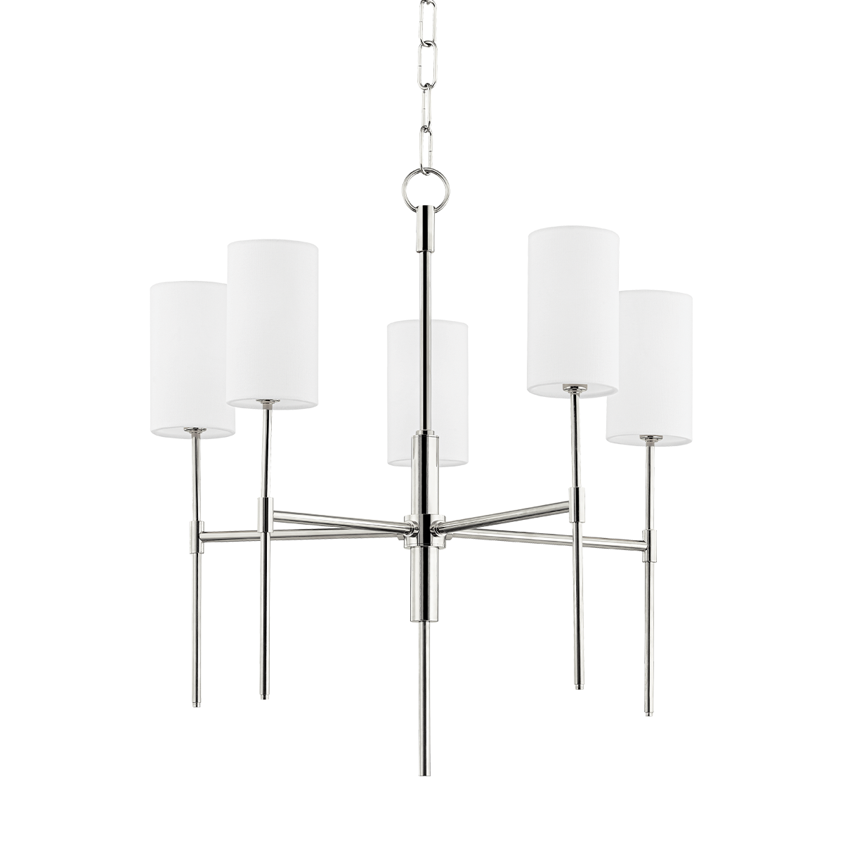 Olivia 5 Light Chandelier-Mitzi-HVL-H223805-PN-ChandeliersPolished Nickel-2-France and Son