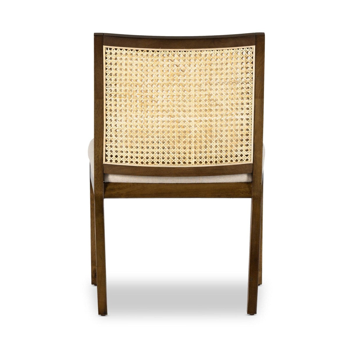 Antonia Cane Armless Dining Chair - Toasted Savile Flax