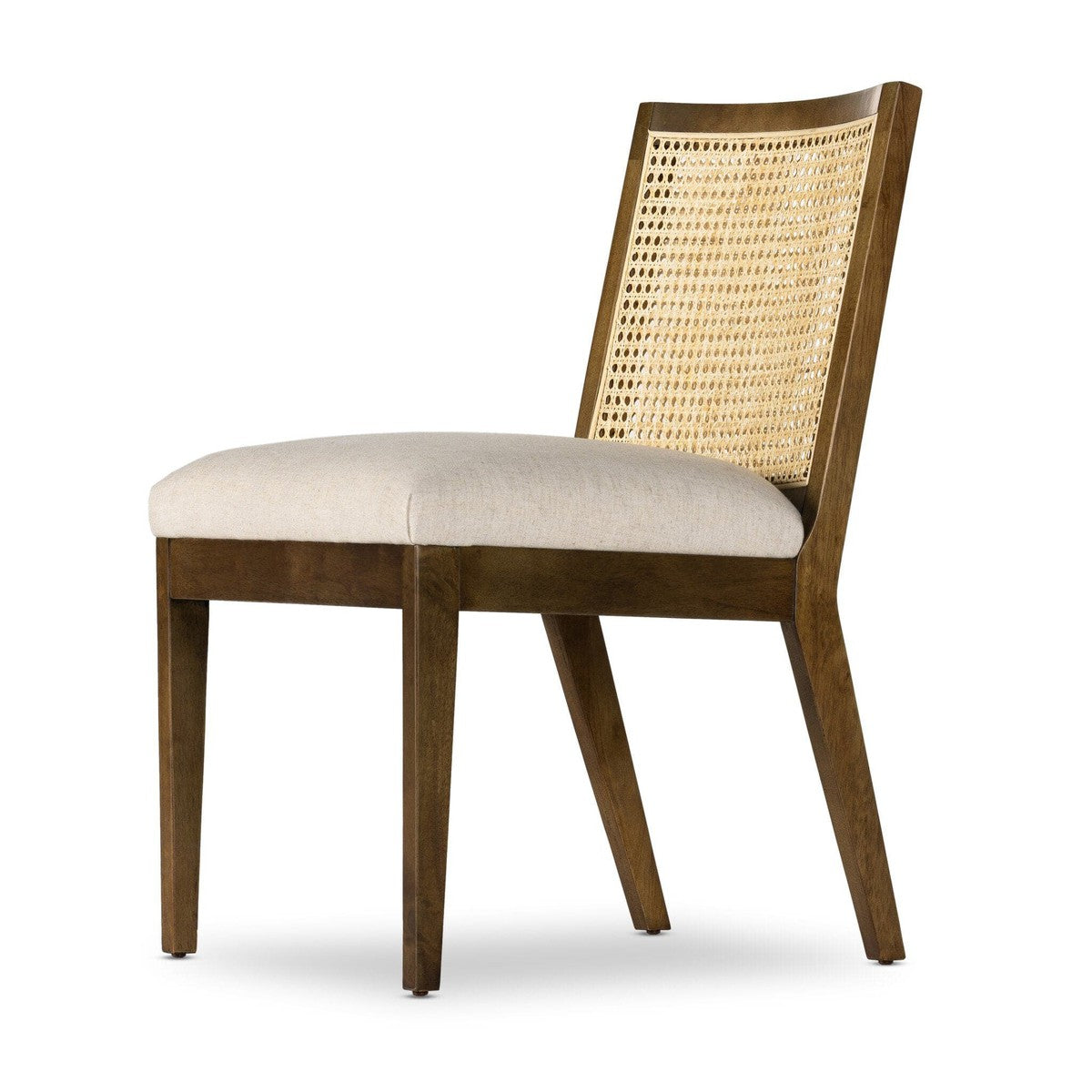 Antonia Cane Armless Dining Chair - Toasted Savile Flax