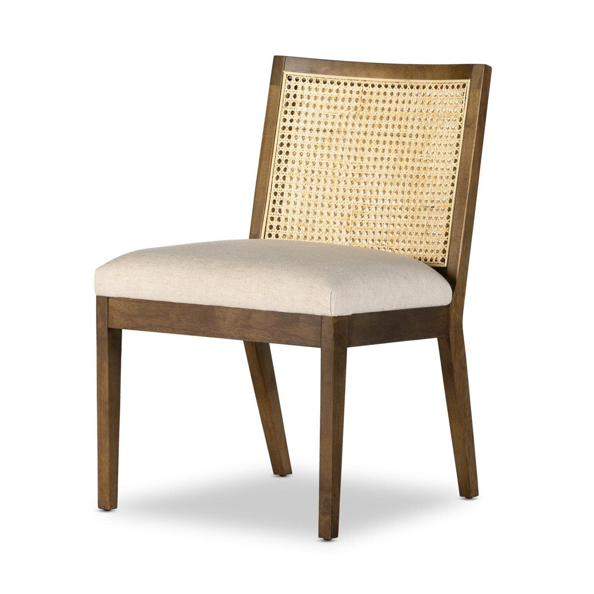 Antonia Cane Armless Dining Chair - Toasted Savile Flax