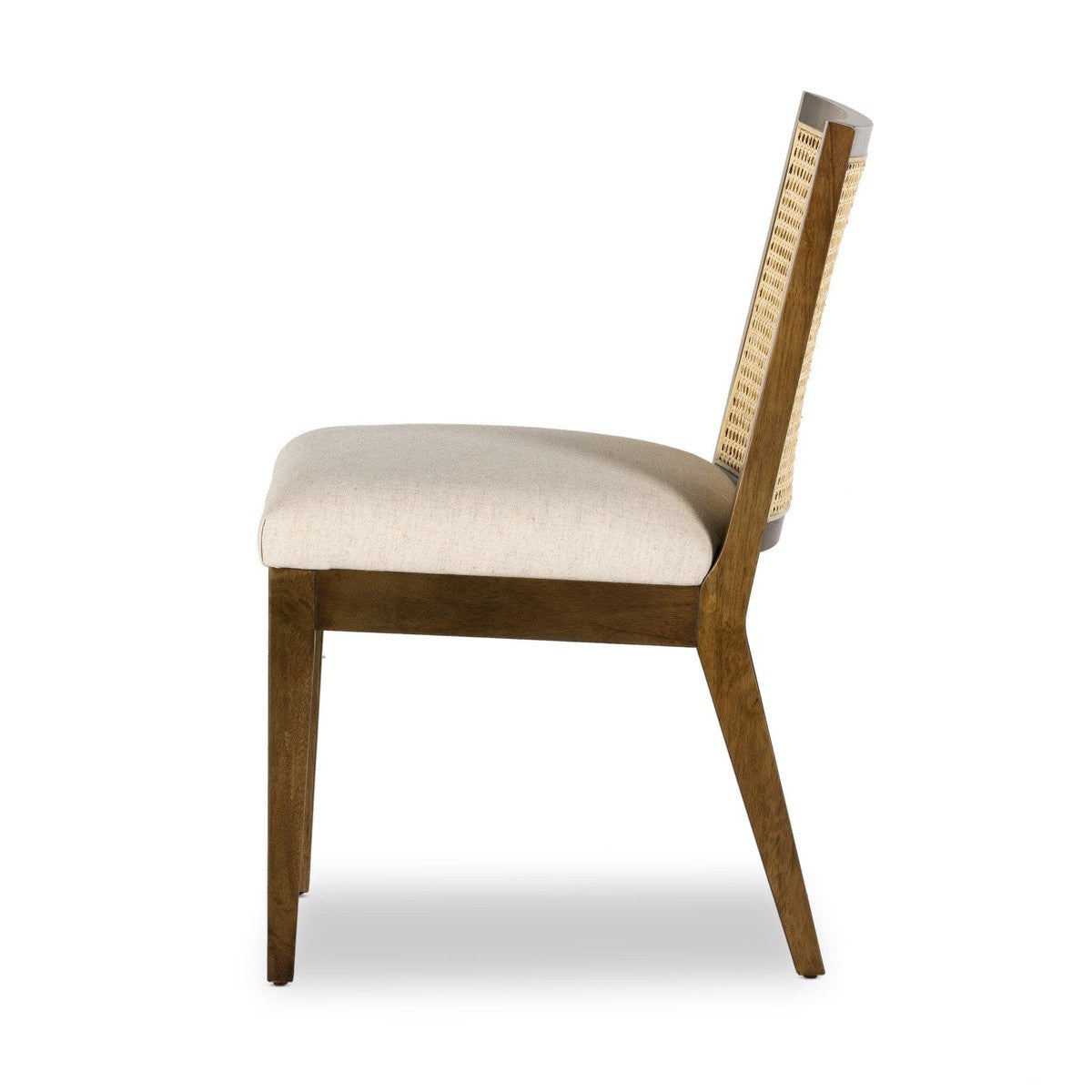 Antonia Cane Armless Dining Chair - Toasted Savile Flax