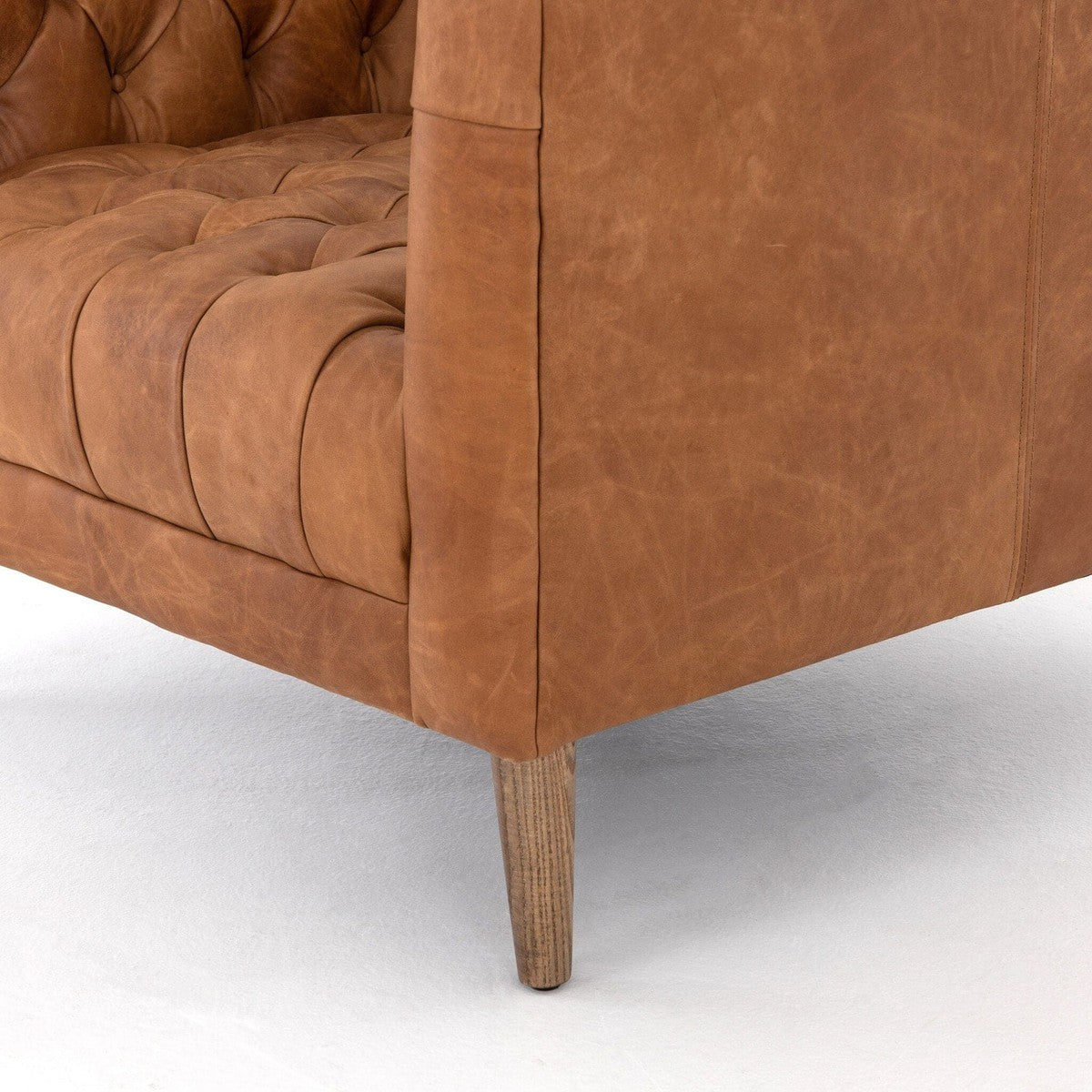 Williams Leather Chair - Natural Washed Camel