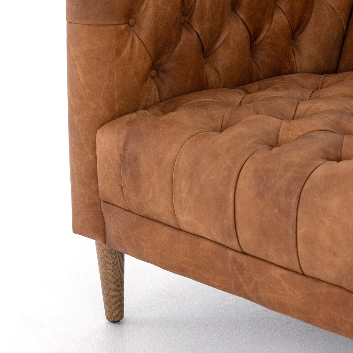 Williams Leather Chair - Natural Washed Camel