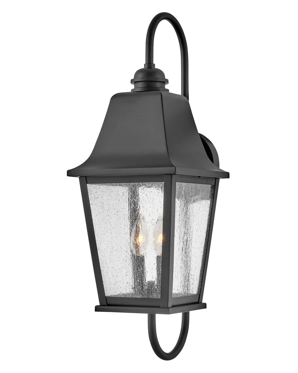 Outdoor Kingston - Medium Wall Mount Lantern-Hinkley Lighting-HINKLEY-10014BK-Outdoor Wall Sconces-2-France and Son