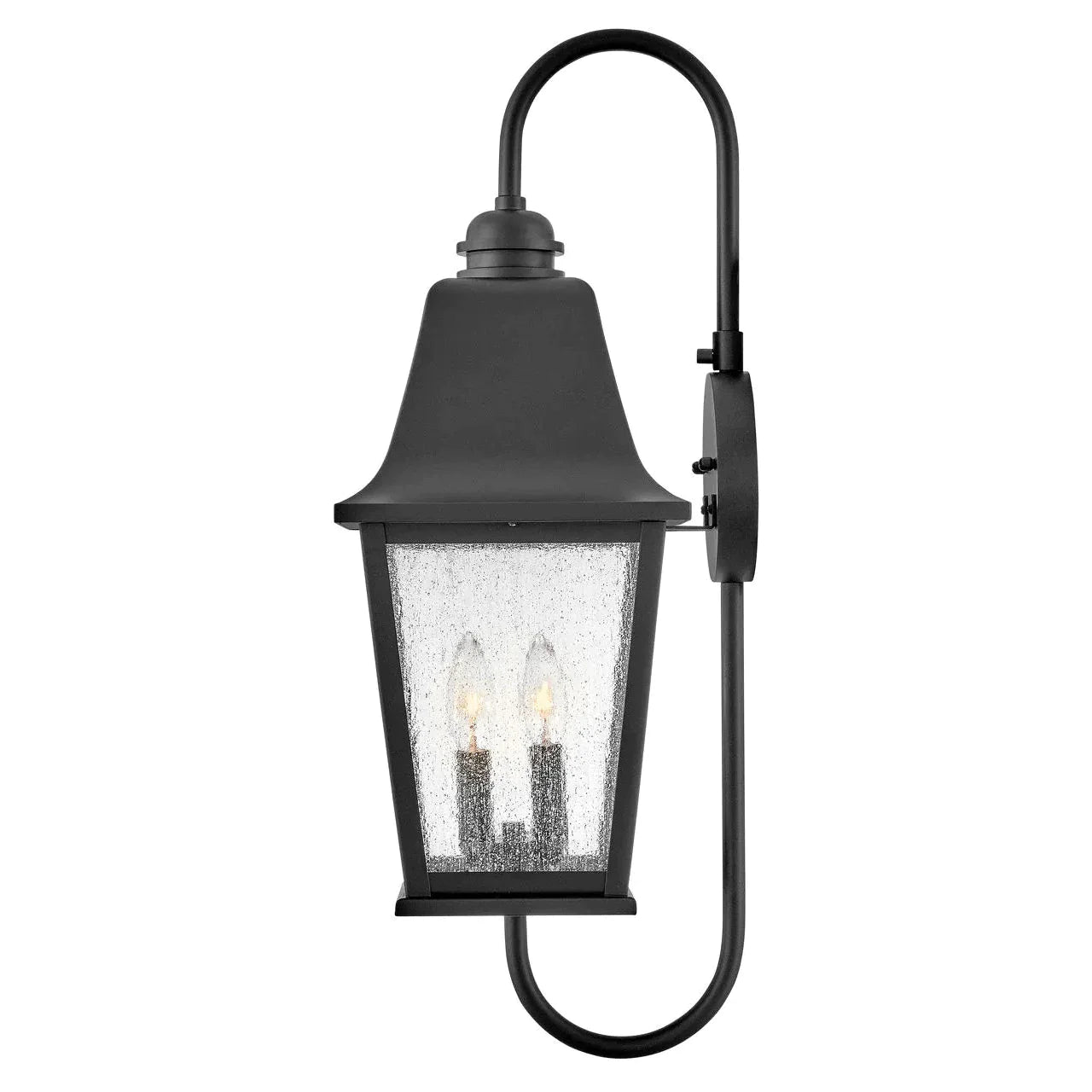 Outdoor Kingston - Medium Wall Mount Lantern-Hinkley Lighting-HINKLEY-10014BK-Outdoor Wall Sconces-1-France and Son