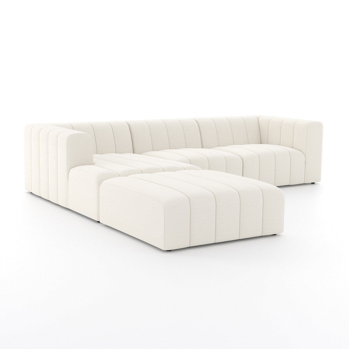 Langham Channeled 3-Piece Sectional - Fayette Cloud