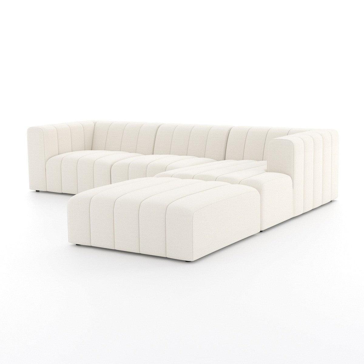 Langham Channeled 3-Piece Sectional - Fayette Cloud