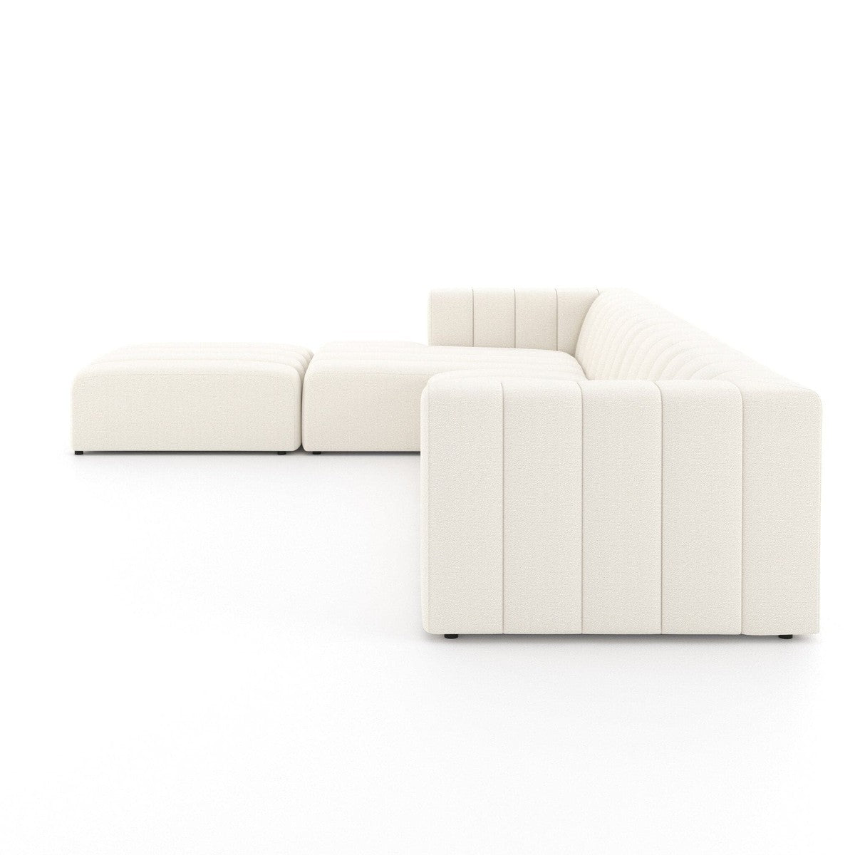 Langham Channeled 4-Piece Sectional - Fayette Cloud