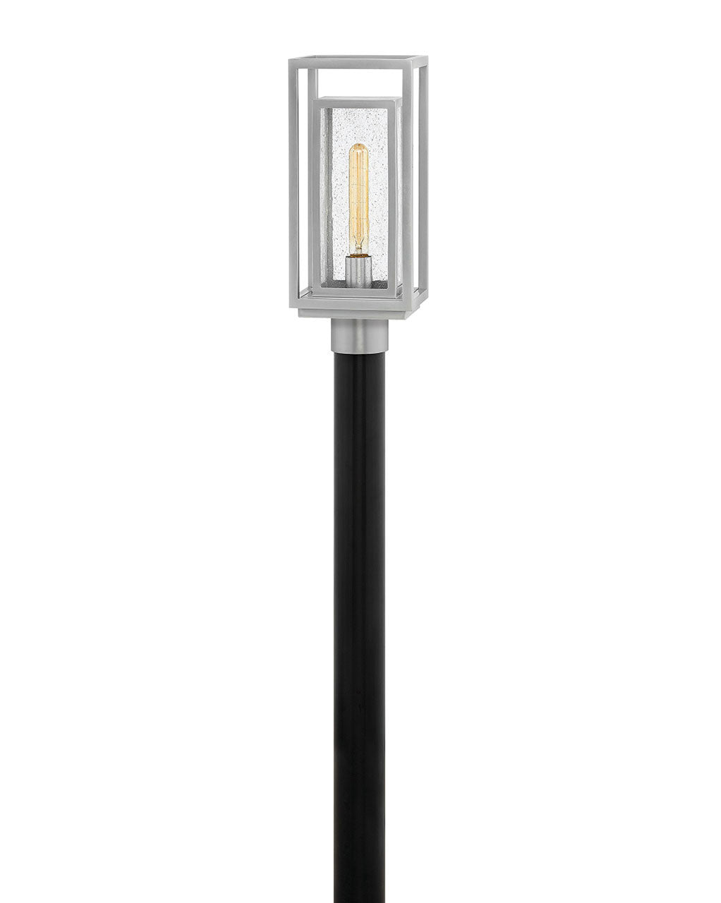 Outdoor Republic - Medium Post Top or Pier Mount Lantern with LED-Hinkley Lighting-HINKLEY-1001SI-LL-Outdoor Post LanternsSatin Nickel-3-France and Son