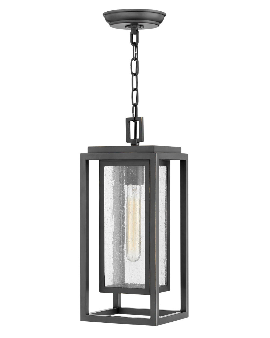 Outdoor Republic Medium Hanging Lantern-Hinkley Lighting-HINKLEY-1002OZ-LL-Outdoor Post LanternsOil Rubbed Bronze-LED-3-France and Son