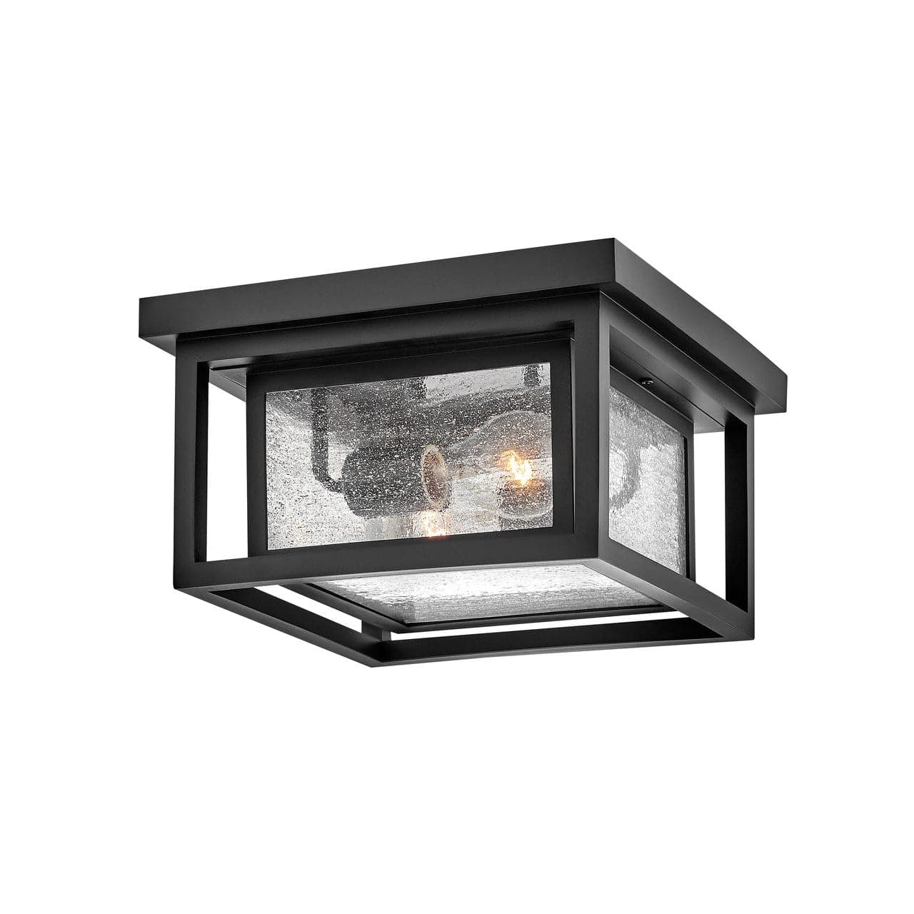 Outdoor Republic - Medium Flush Mount-Hinkley Lighting-HINKLEY-1003BK-Outdoor Flush MountsBlack-1-France and Son