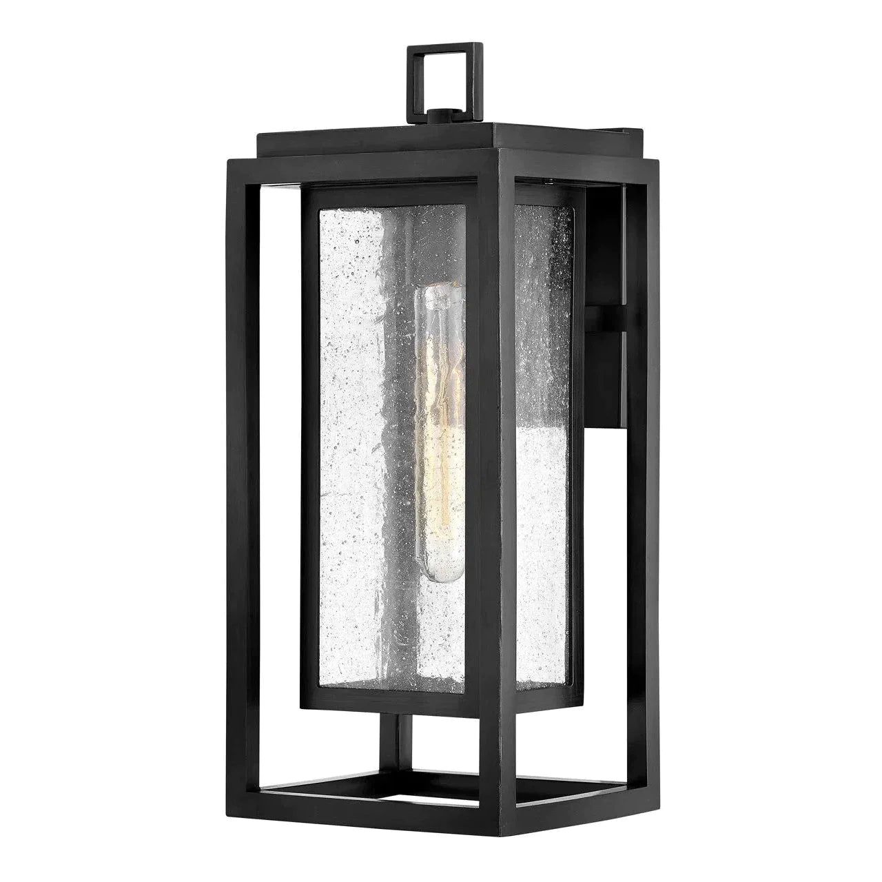 Outdoor Republic - Medium Wall Mount Lantern-Hinkley Lighting-HINKLEY-1004BK-LL-Outdoor Wall SconcesBlack-LED-1-France and Son