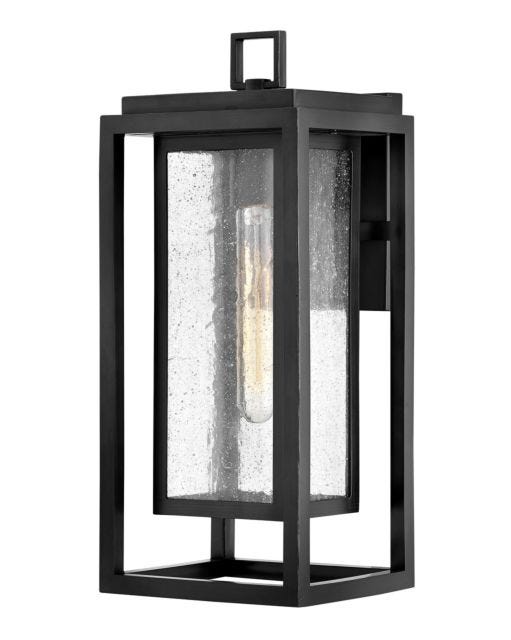 Outdoor Republic - Medium Wall Mount Lantern-Hinkley Lighting-HINKLEY-1004BK-Outdoor Wall SconcesBlack-Non LED-4-France and Son