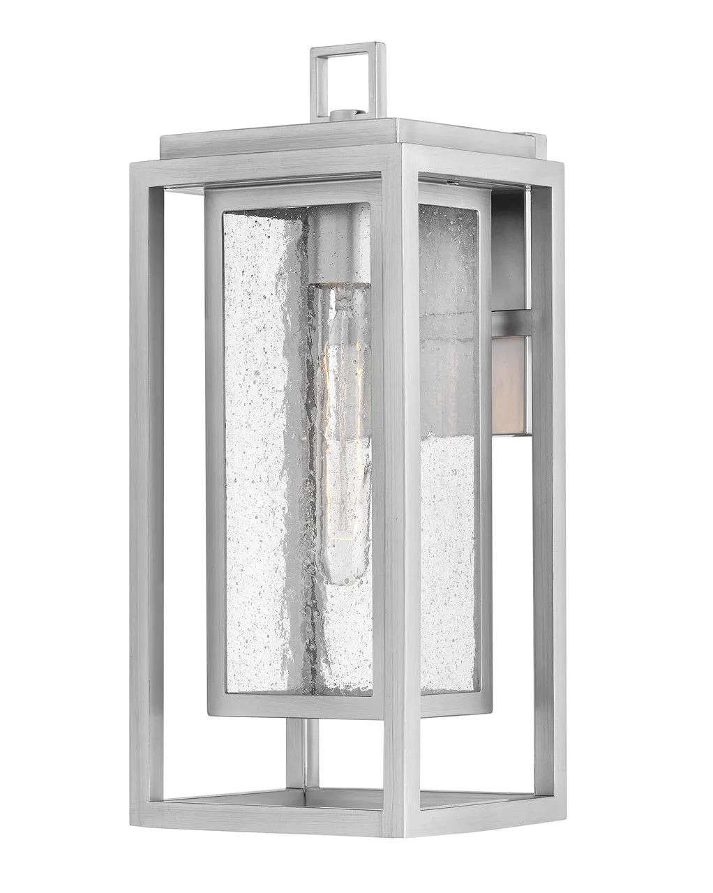 Outdoor Republic - Medium Wall Mount Lantern-Hinkley Lighting-HINKLEY-1004SI-LL-Outdoor Wall SconcesSatin Nickel-LED-3-France and Son