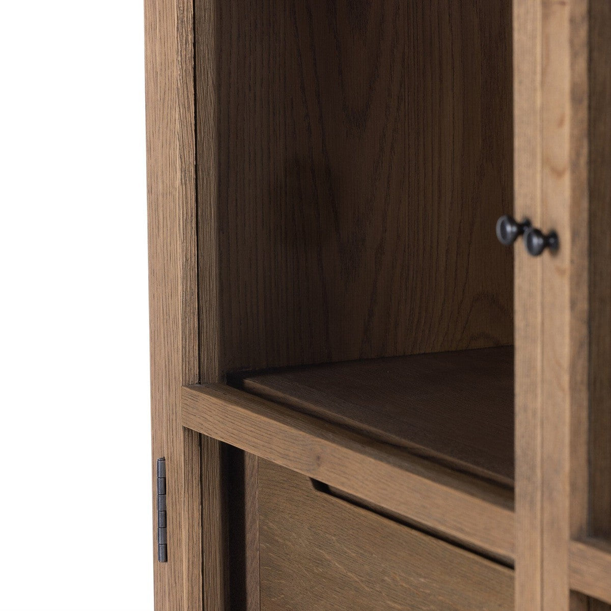 Millie Cabinet - Drifted Oak Solid