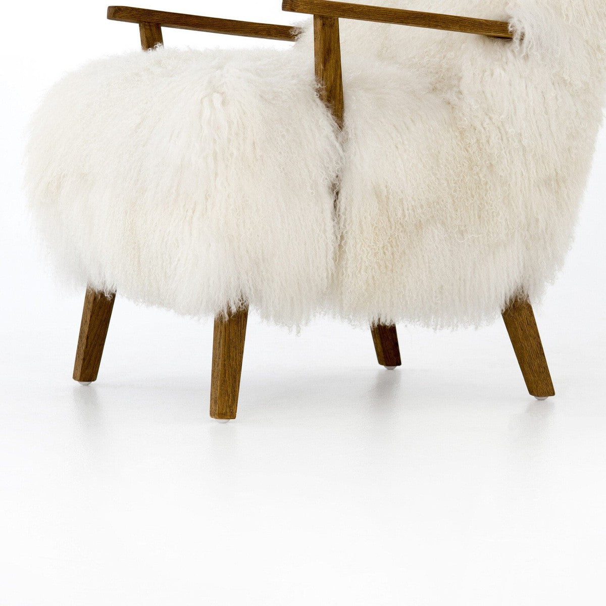 Ashland Armchair - Mongolia Cream Fur