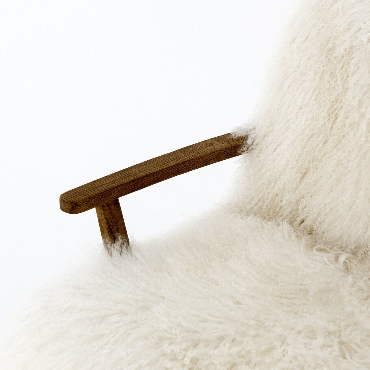 Ashland Armchair - Mongolia Cream Fur