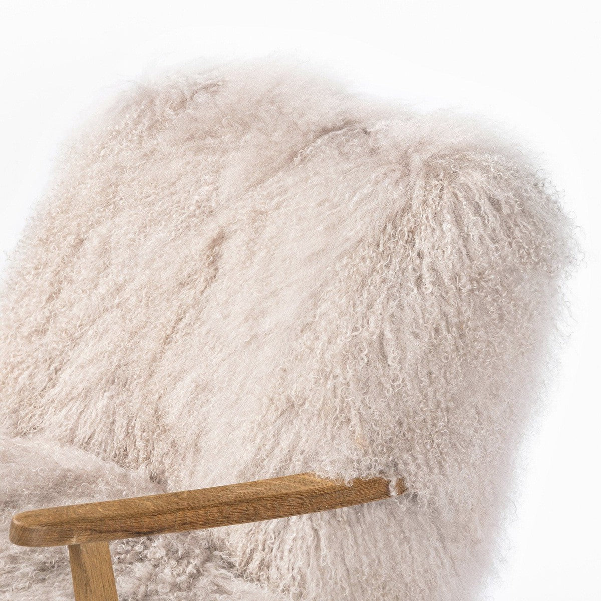 Ashland Armchair - Taupe Mongolian Fur