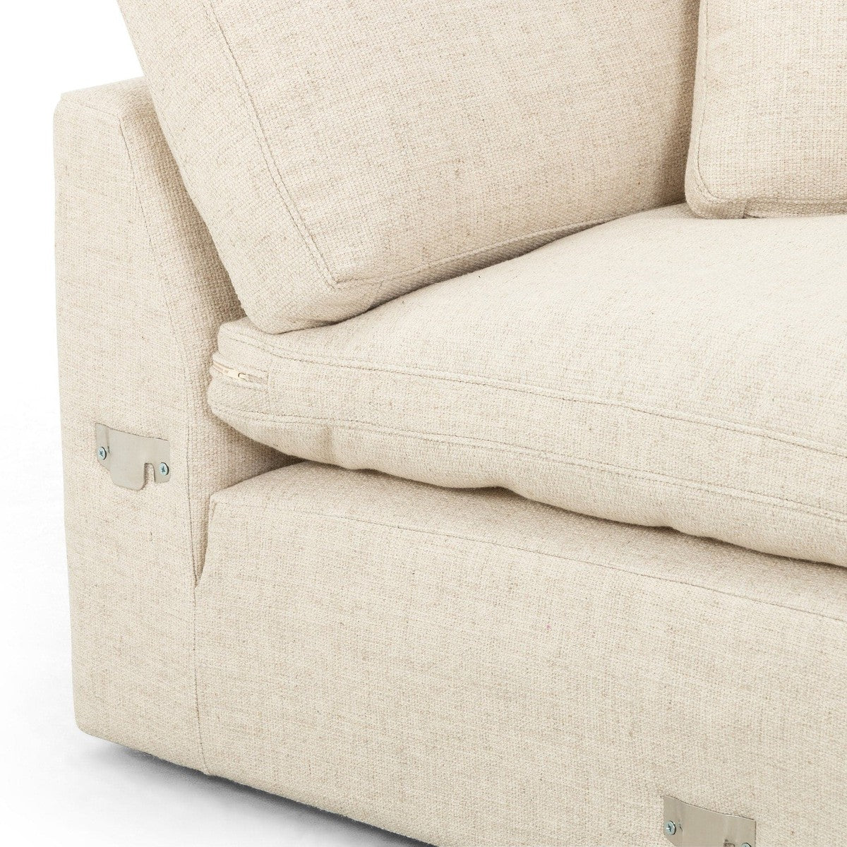 Plume 2-Piece RAF 106" Sectional - Thames Cream