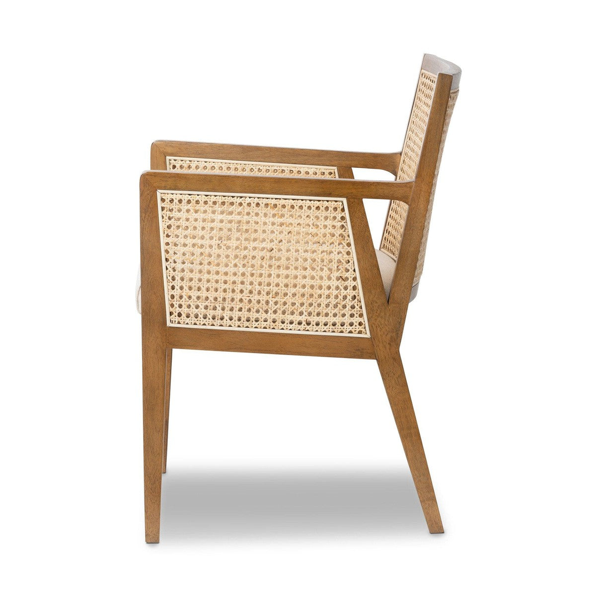 Antonia Cane Dining Armchair - Savile Flax