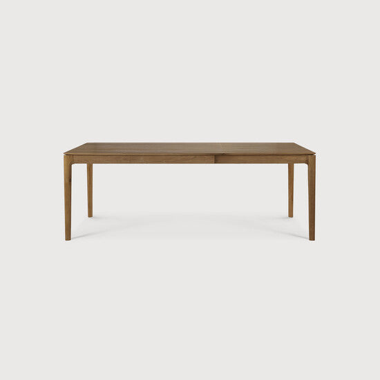 Bok Extendable Dining Table - 55.5 / 87 in, Natural, Teak view