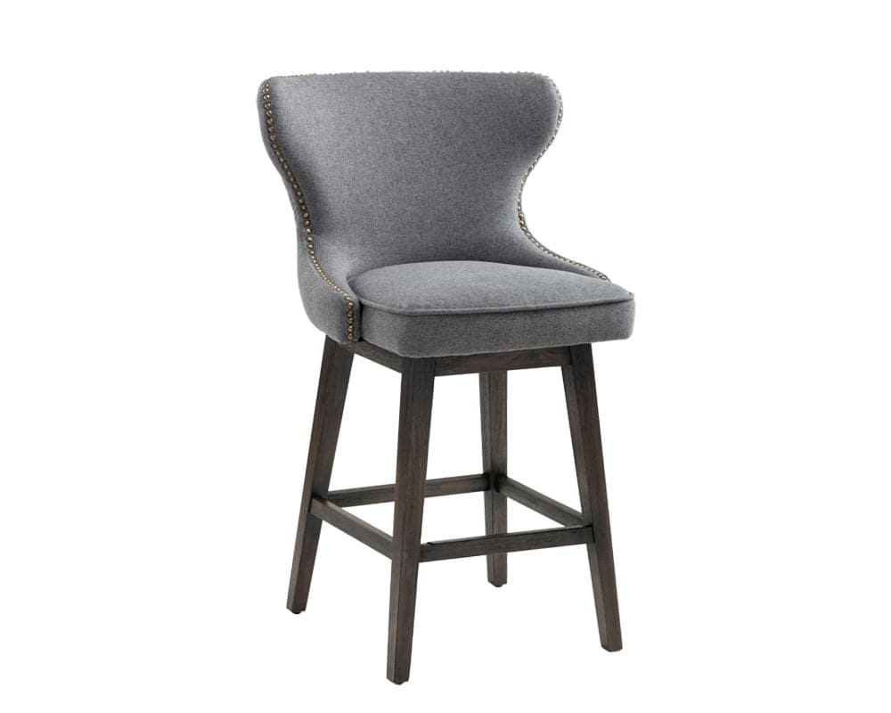 Ariana Swivel Counter Stool-Sunpan-SUNPAN-101153-Bar StoolsDark Grey-20-France and Son