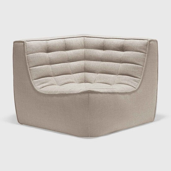 N701 Modular Sofa - Beige - standard upholstery, 90° square corner view