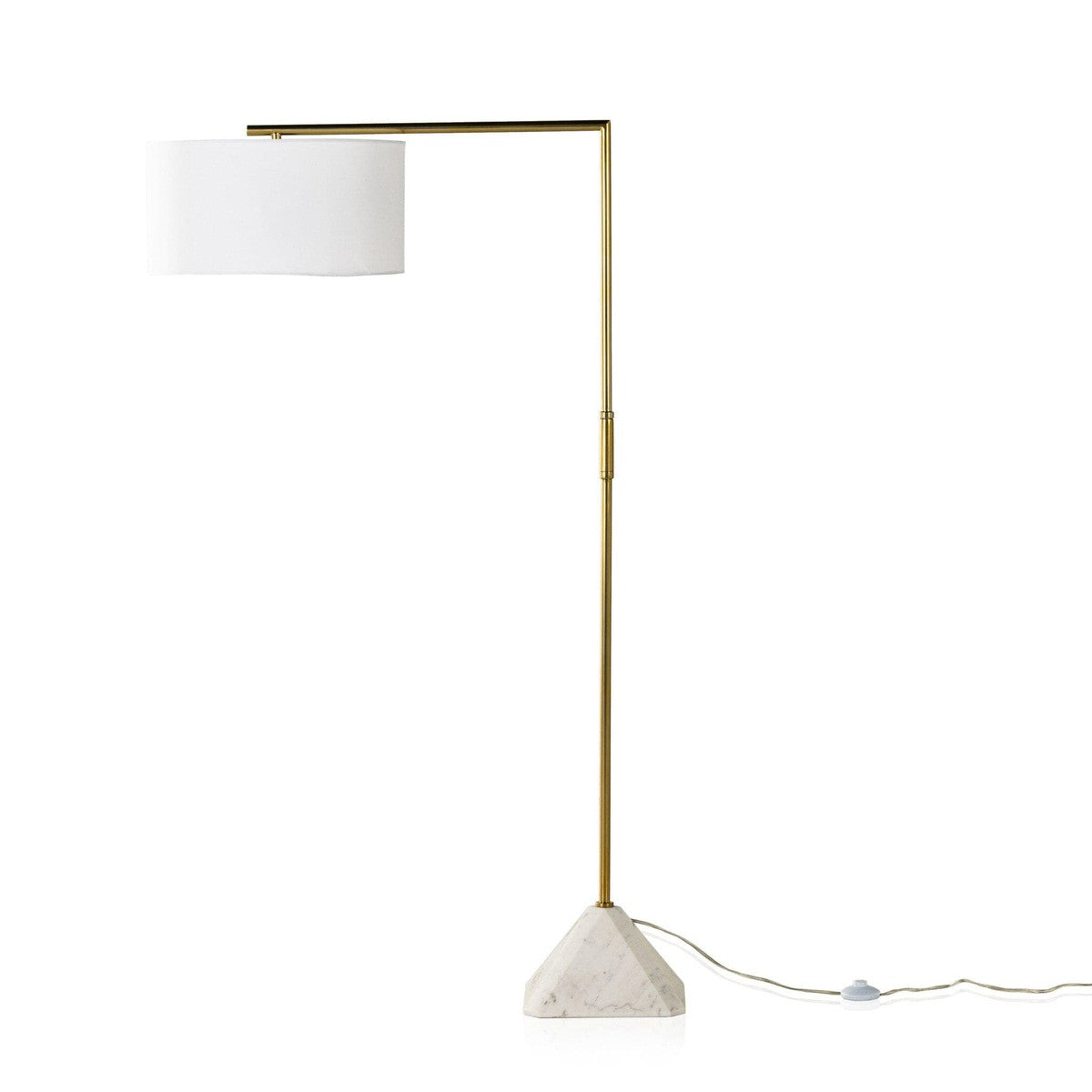 Hartford Floor Lamp - White Marble