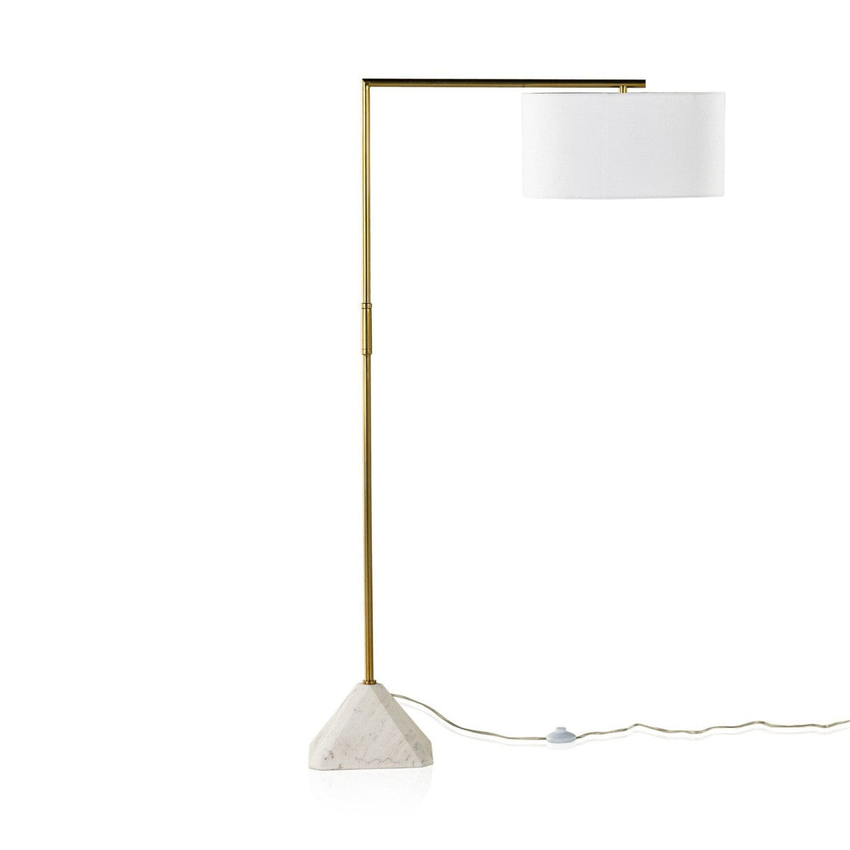 Hartford Floor Lamp - White Marble