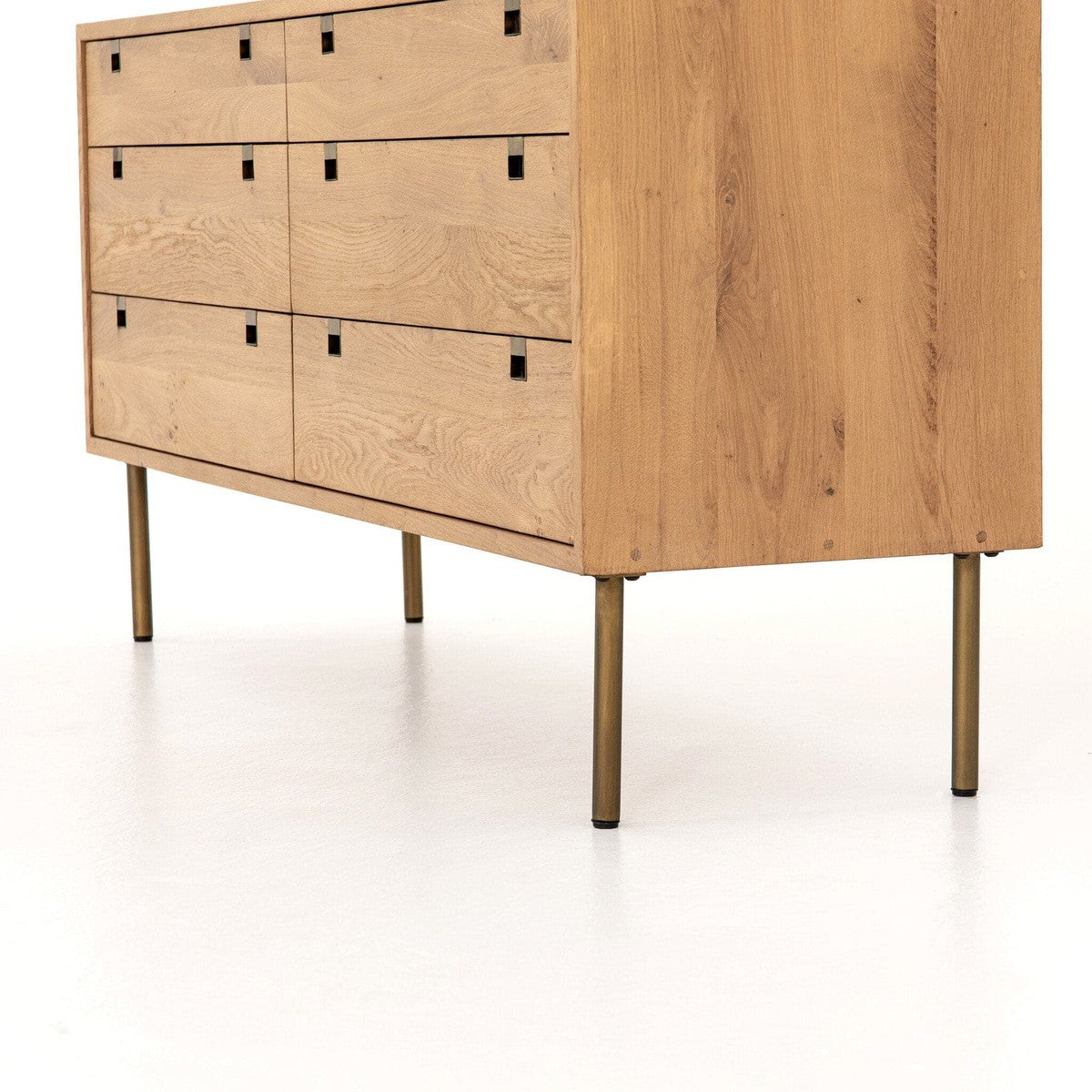 Carlisle 6 Drawer Dresser - Natural Oak