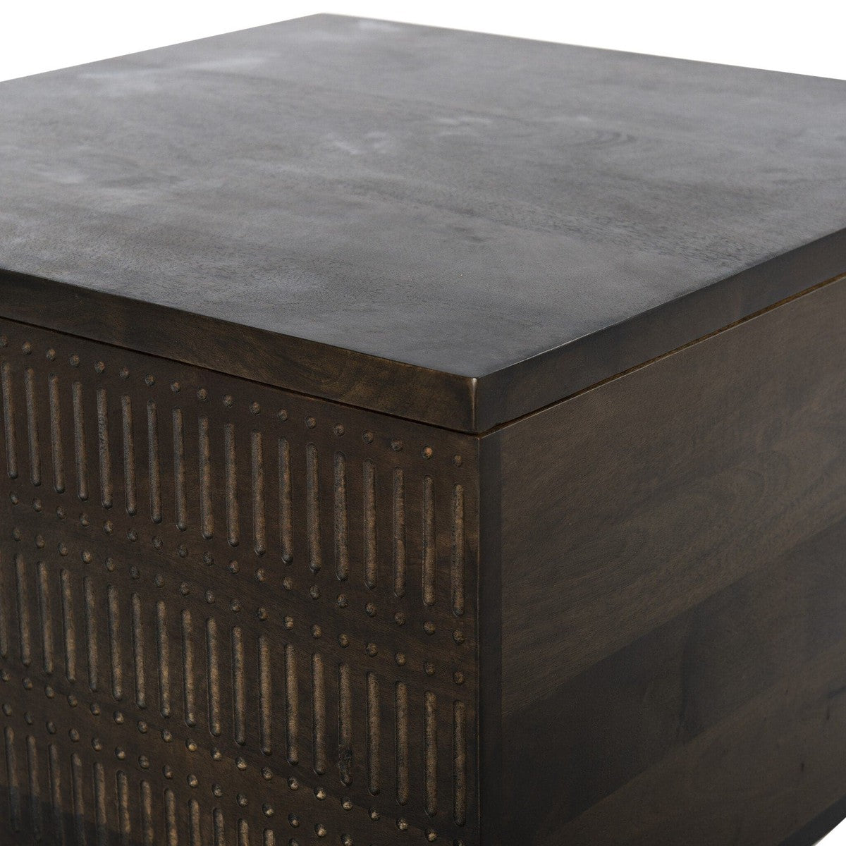 Kelby Storage Bunching Table - Gunmetal