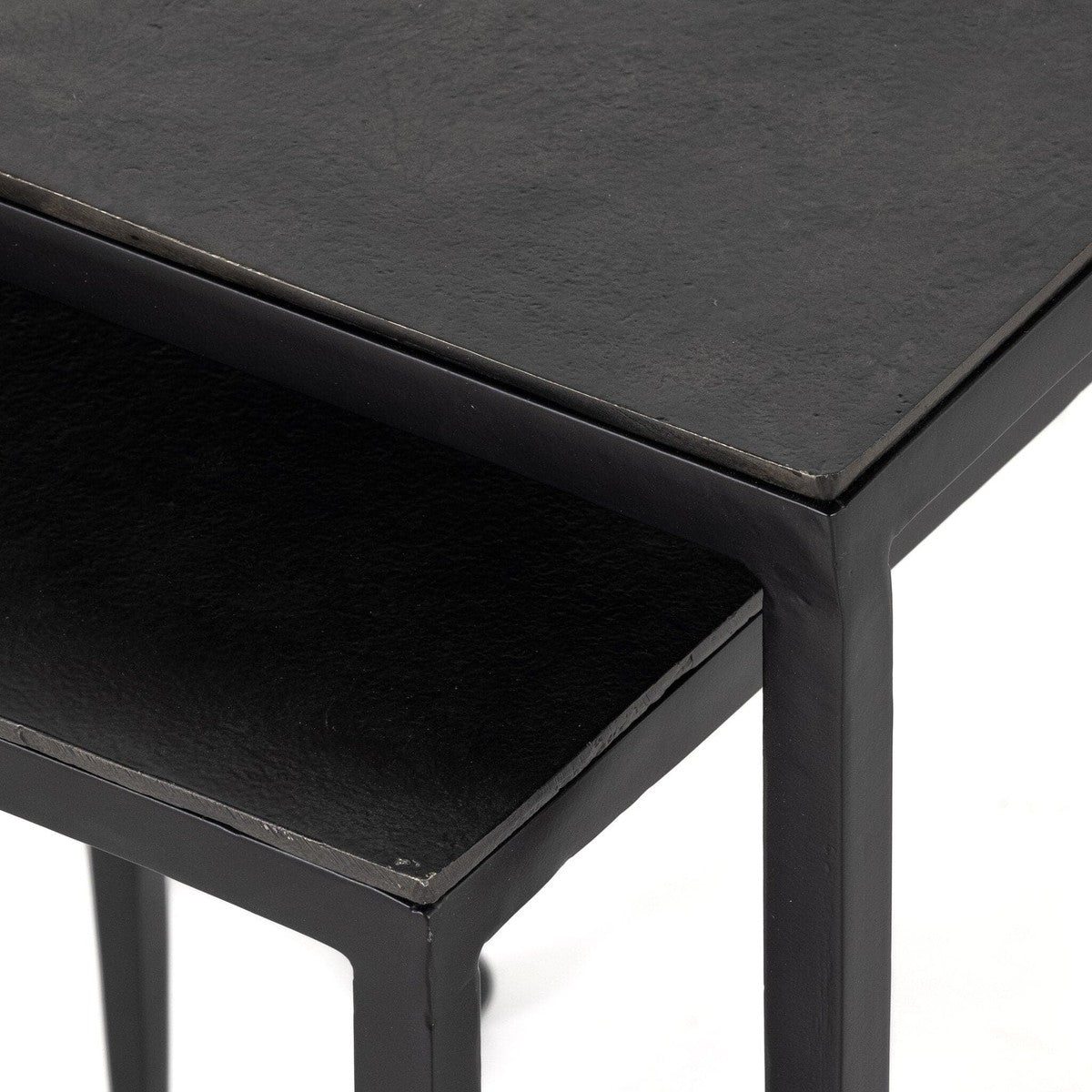 Dalston Nesting End Table - Raw Black