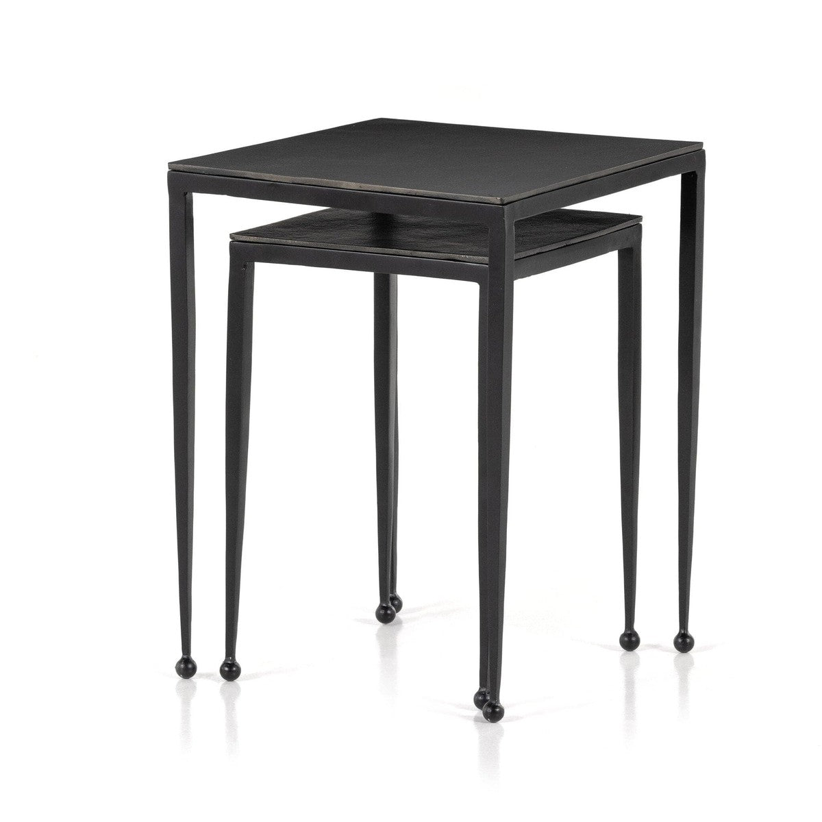 Dalston Nesting End Table - Raw Black