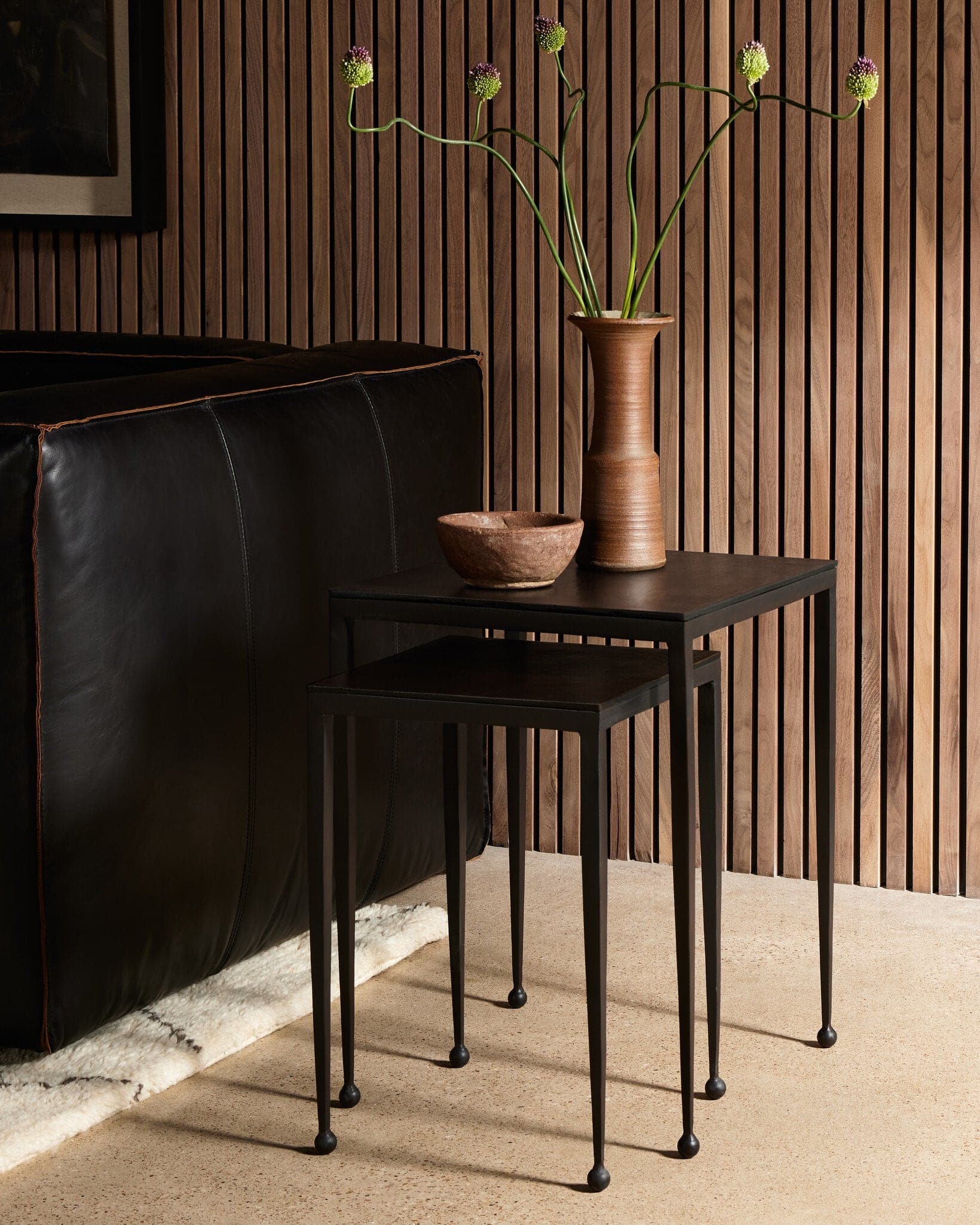 Dalston Nesting End Table - Antique Rust