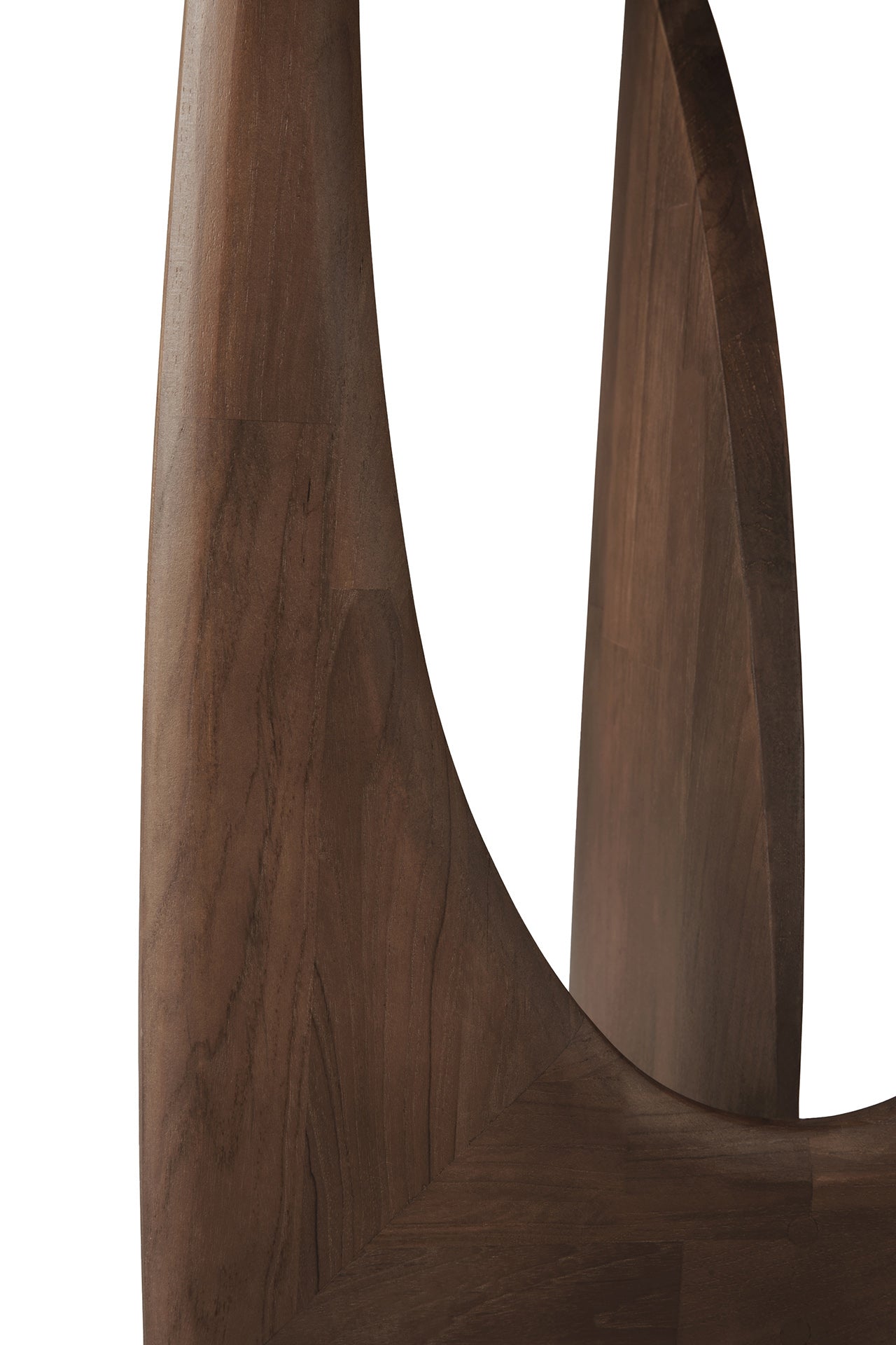 Geometric Side Table - Brown