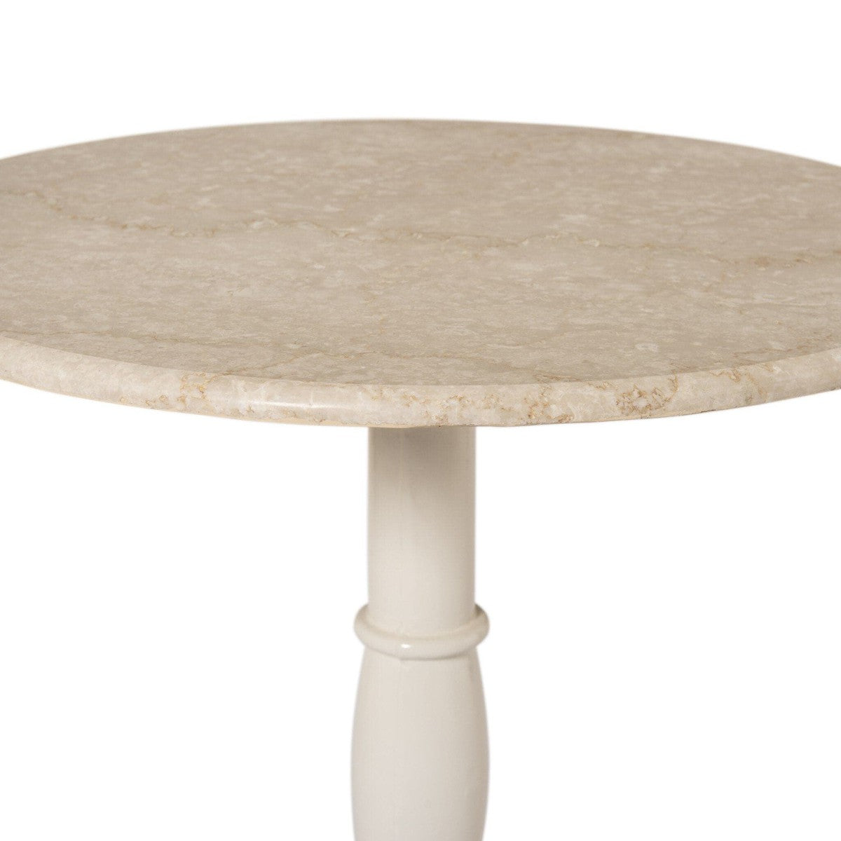 Lucy Side Table - Cream Marble