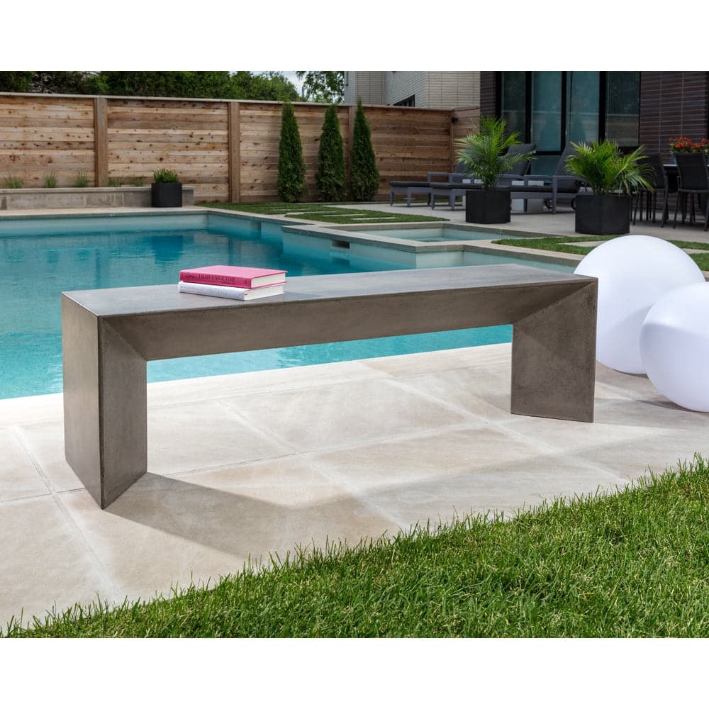 Nomad Bench-Sunpan-SUNPAN-102191-BenchesGrey-2-France and Son