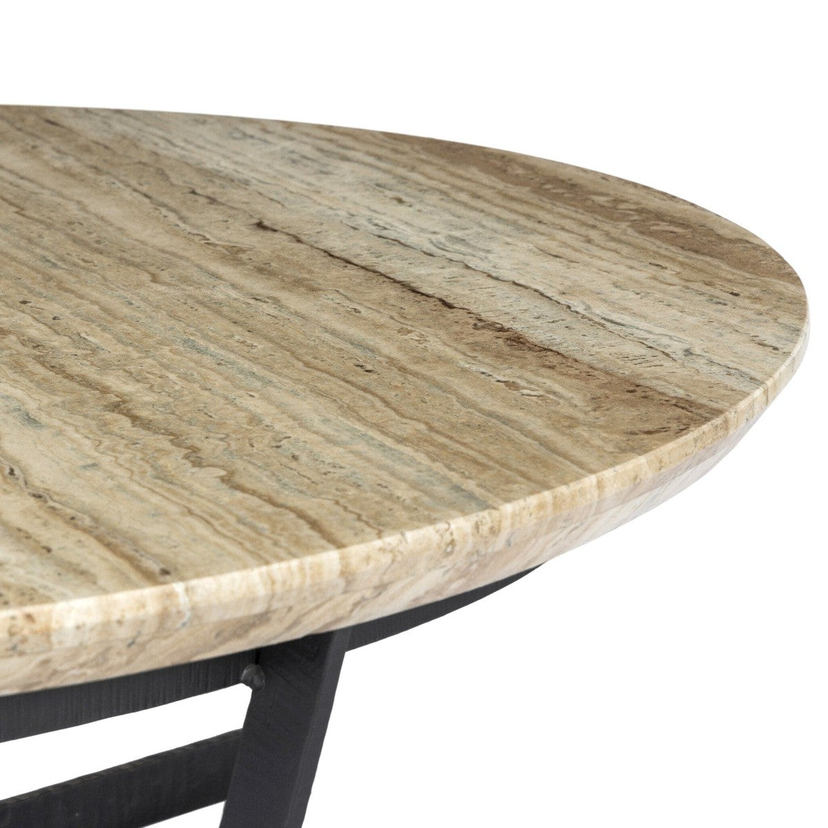 Felix Round Coffee Table - Travertine