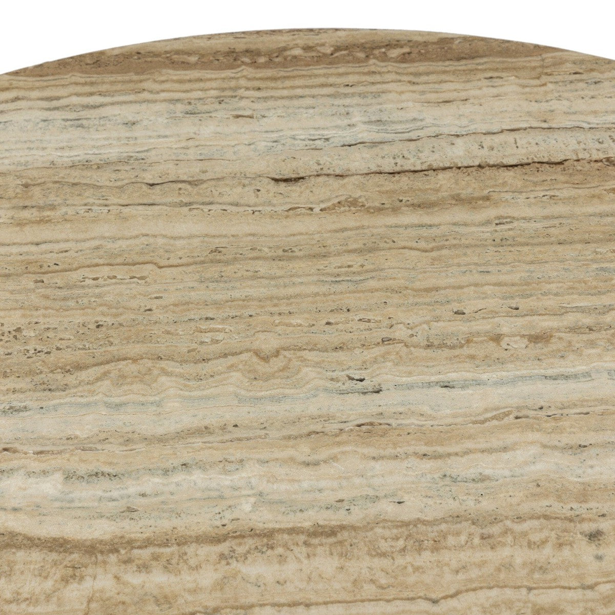 Felix Round Coffee Table - Travertine