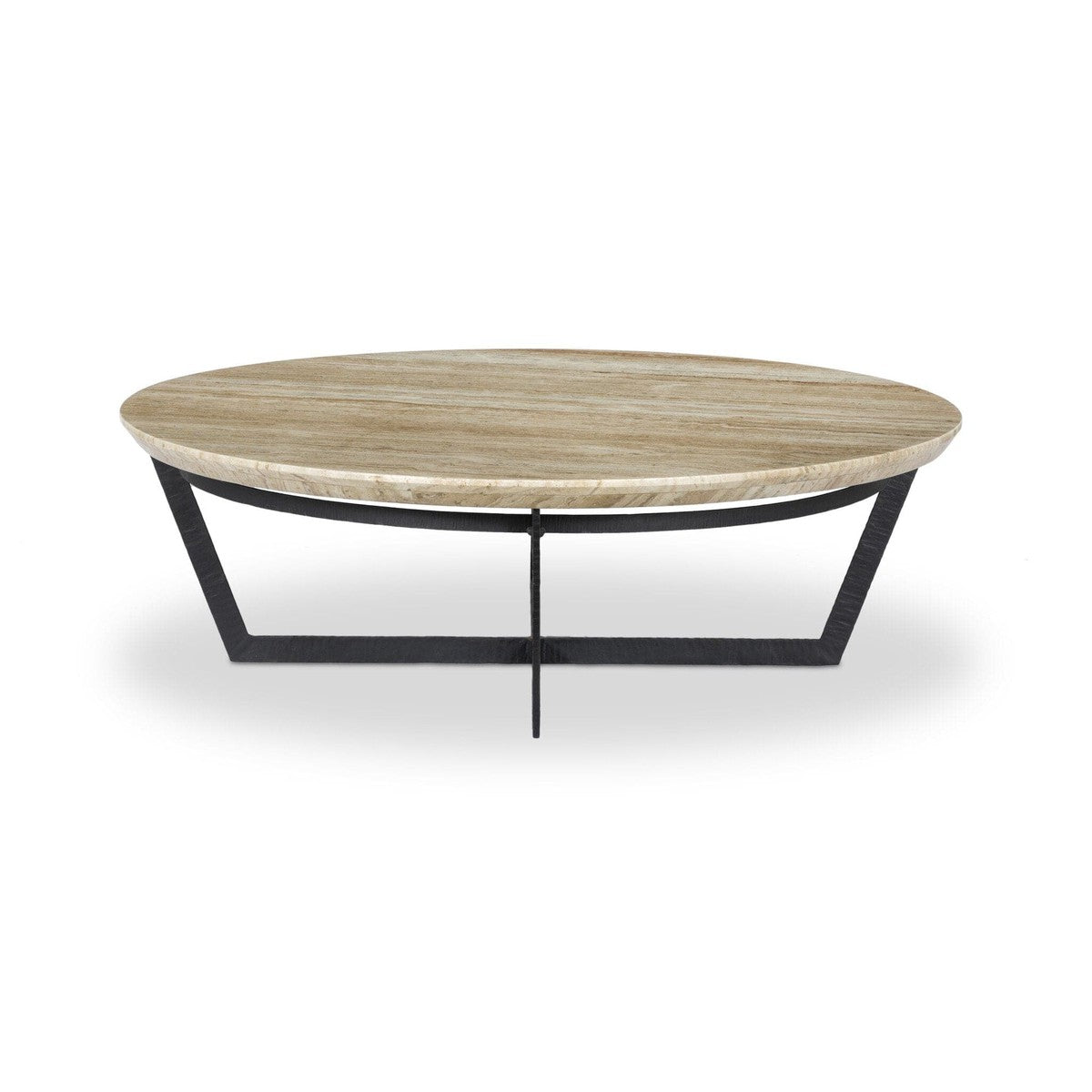 Felix Round Coffee Table - Travertine