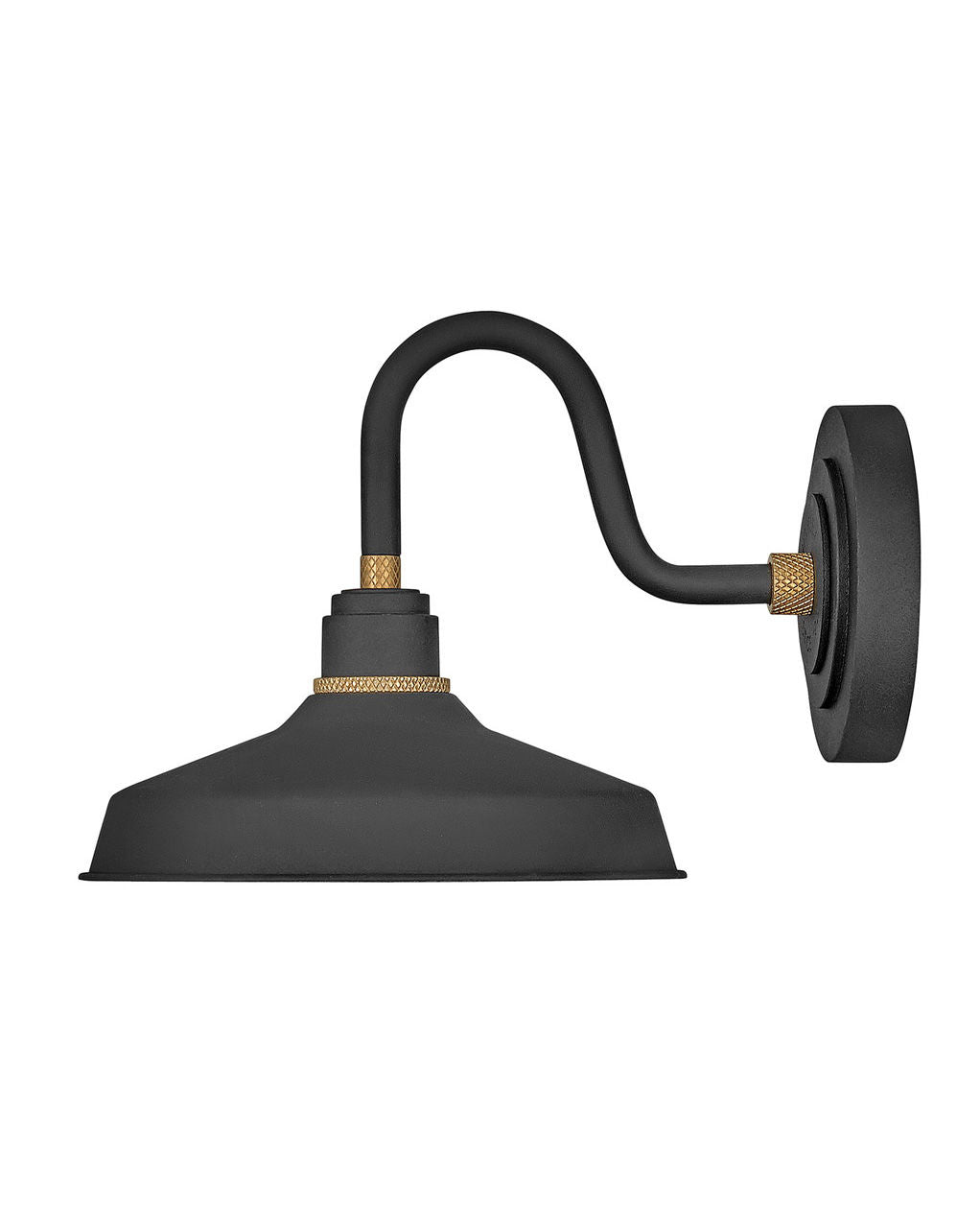 Outdoor Foundry Classic Small Gooseneck Barn Light-Hinkley Lighting-HINKLEY-10231TK-Wall LightingTextured Black-5-France and Son