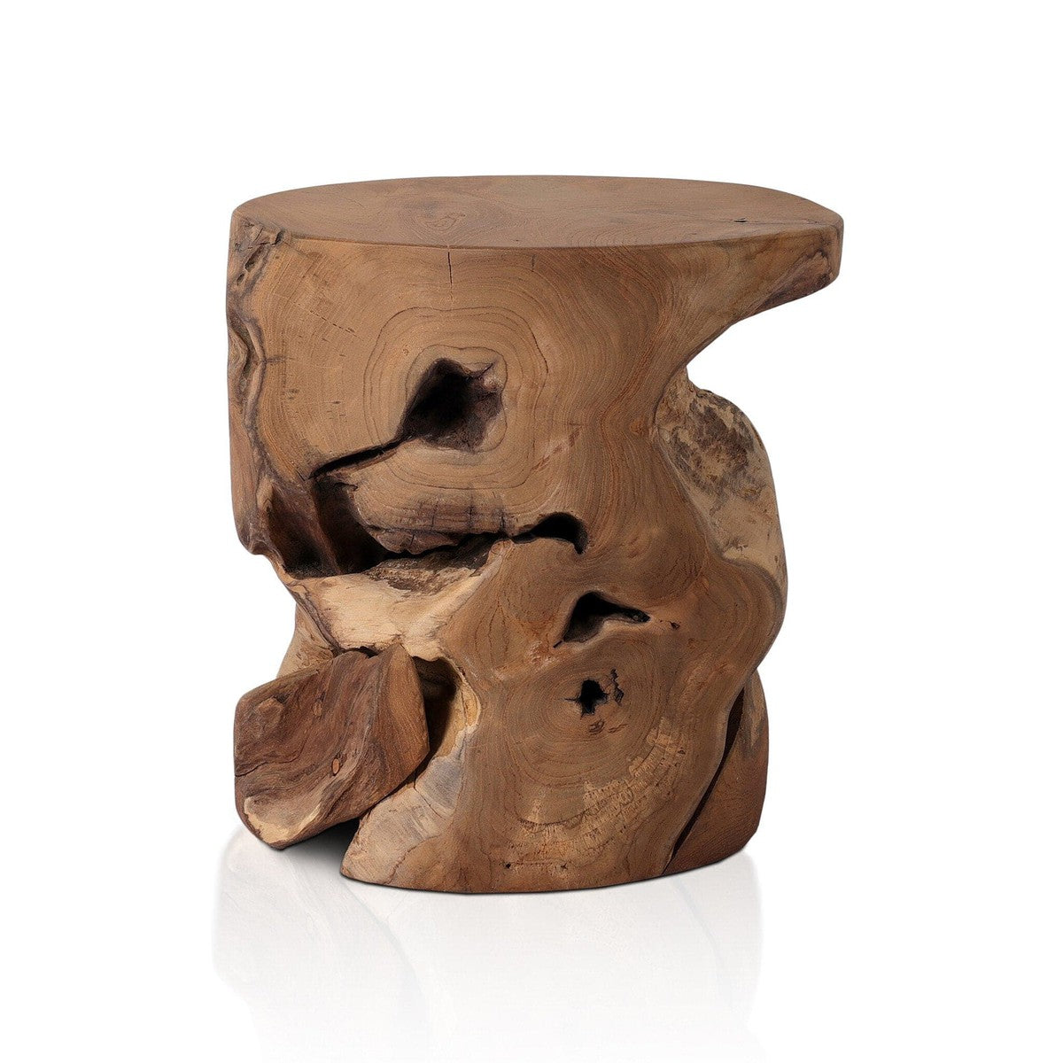 Teak Stool - Aged Natural Teak