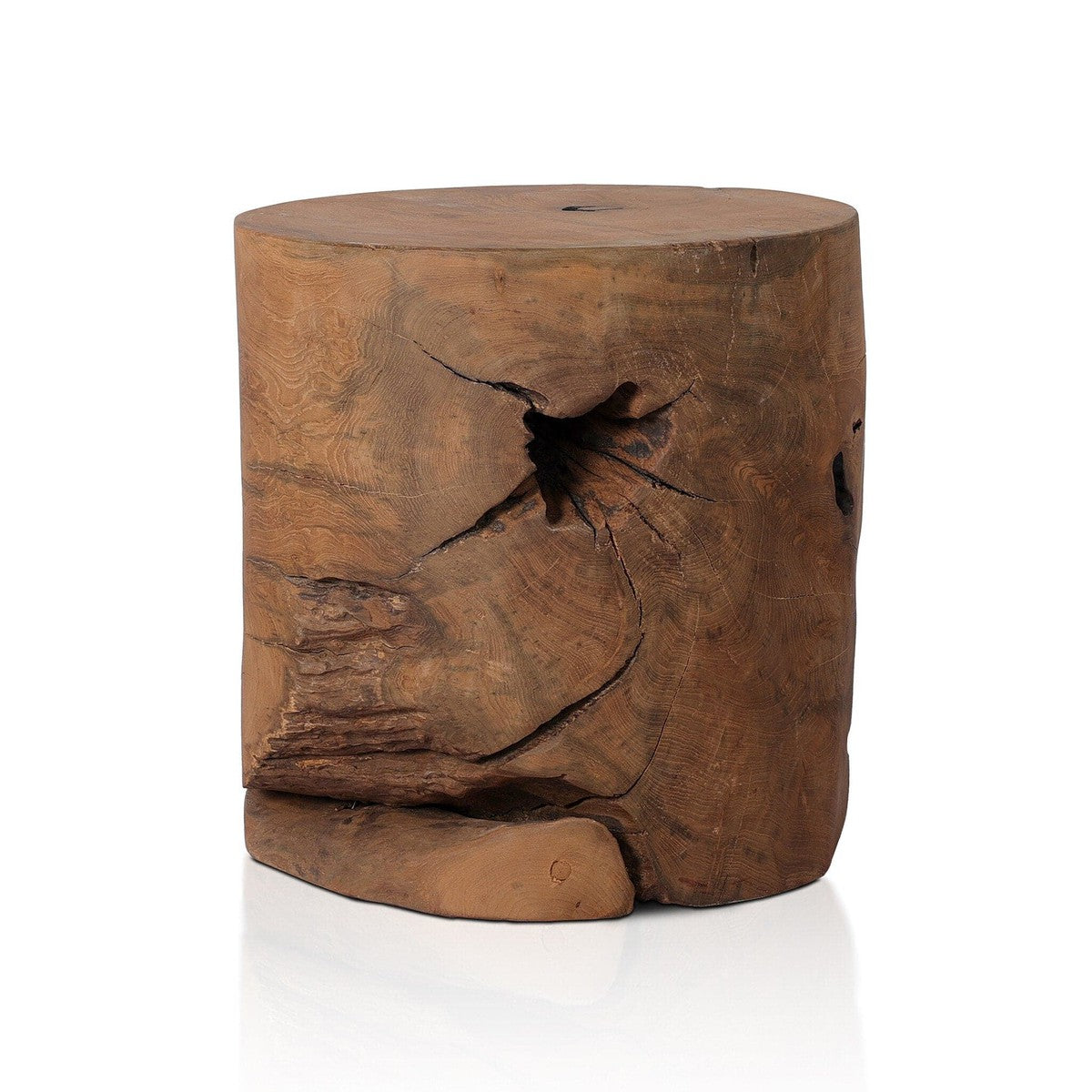 Teak Stool - Aged Natural Teak