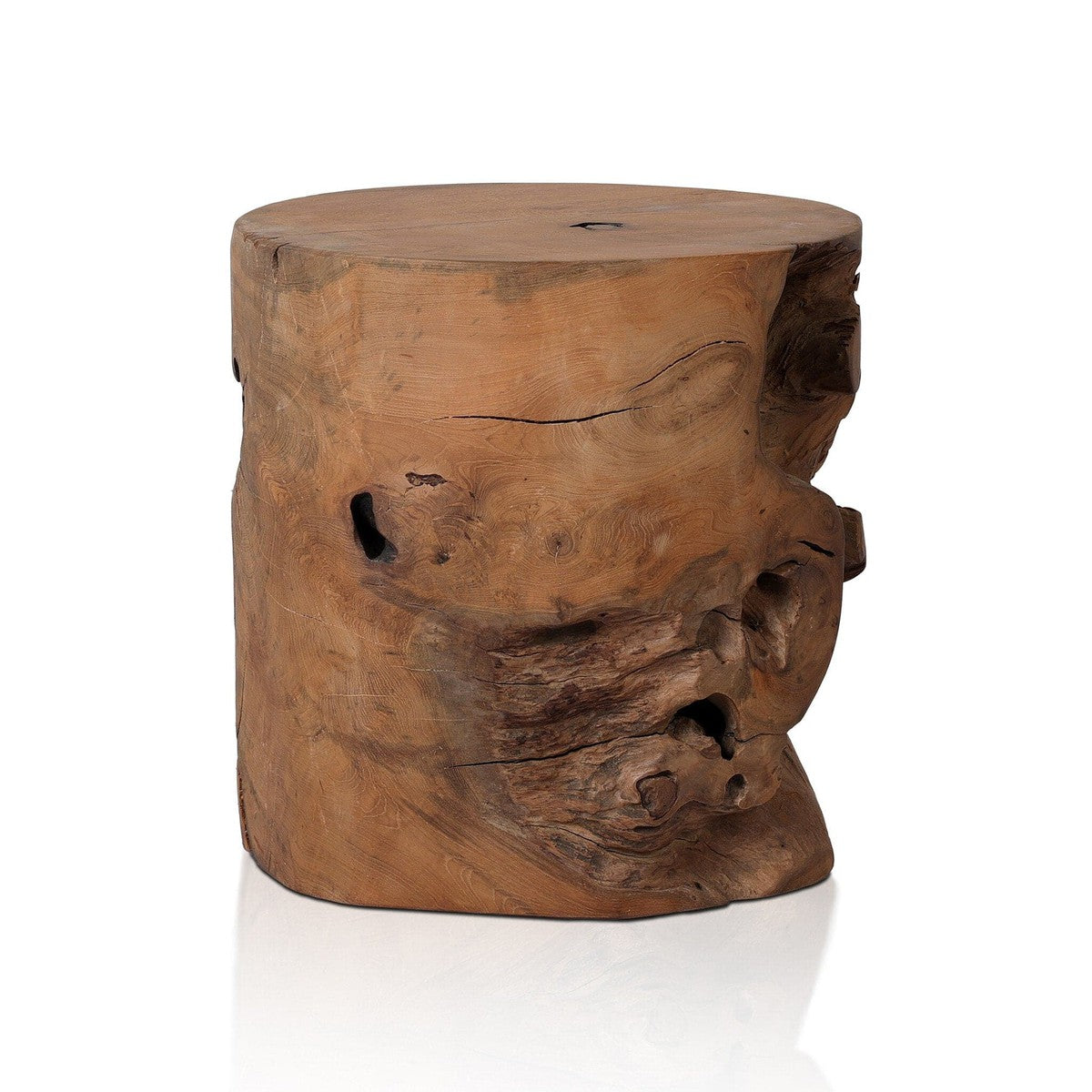 Teak Stool - Aged Natural Teak