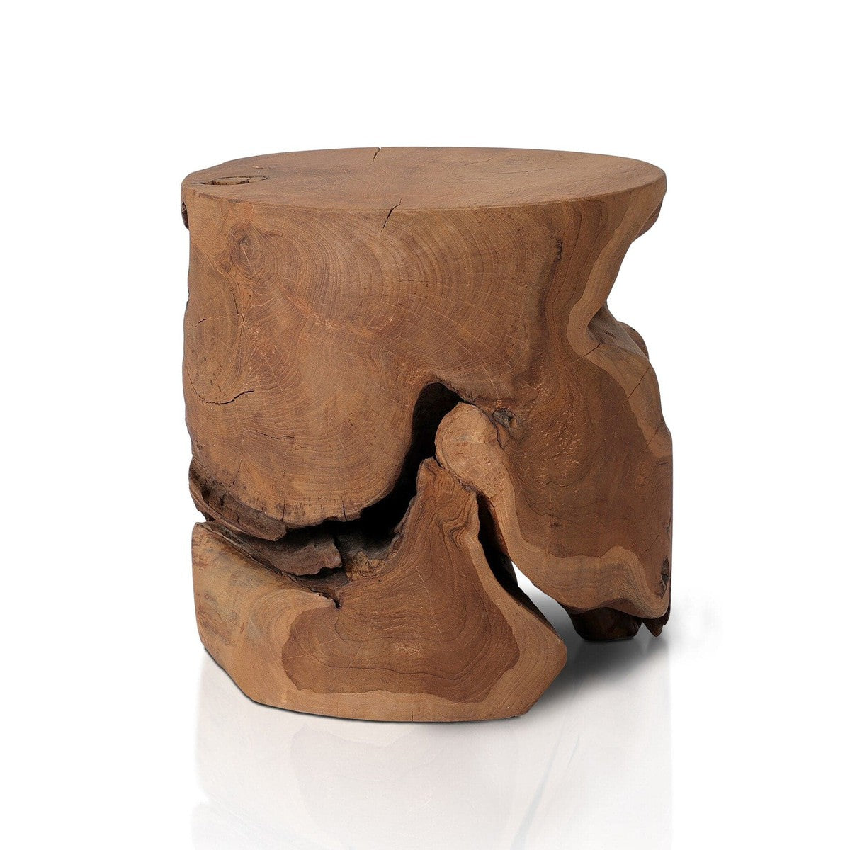 Teak Stool - Aged Natural Teak